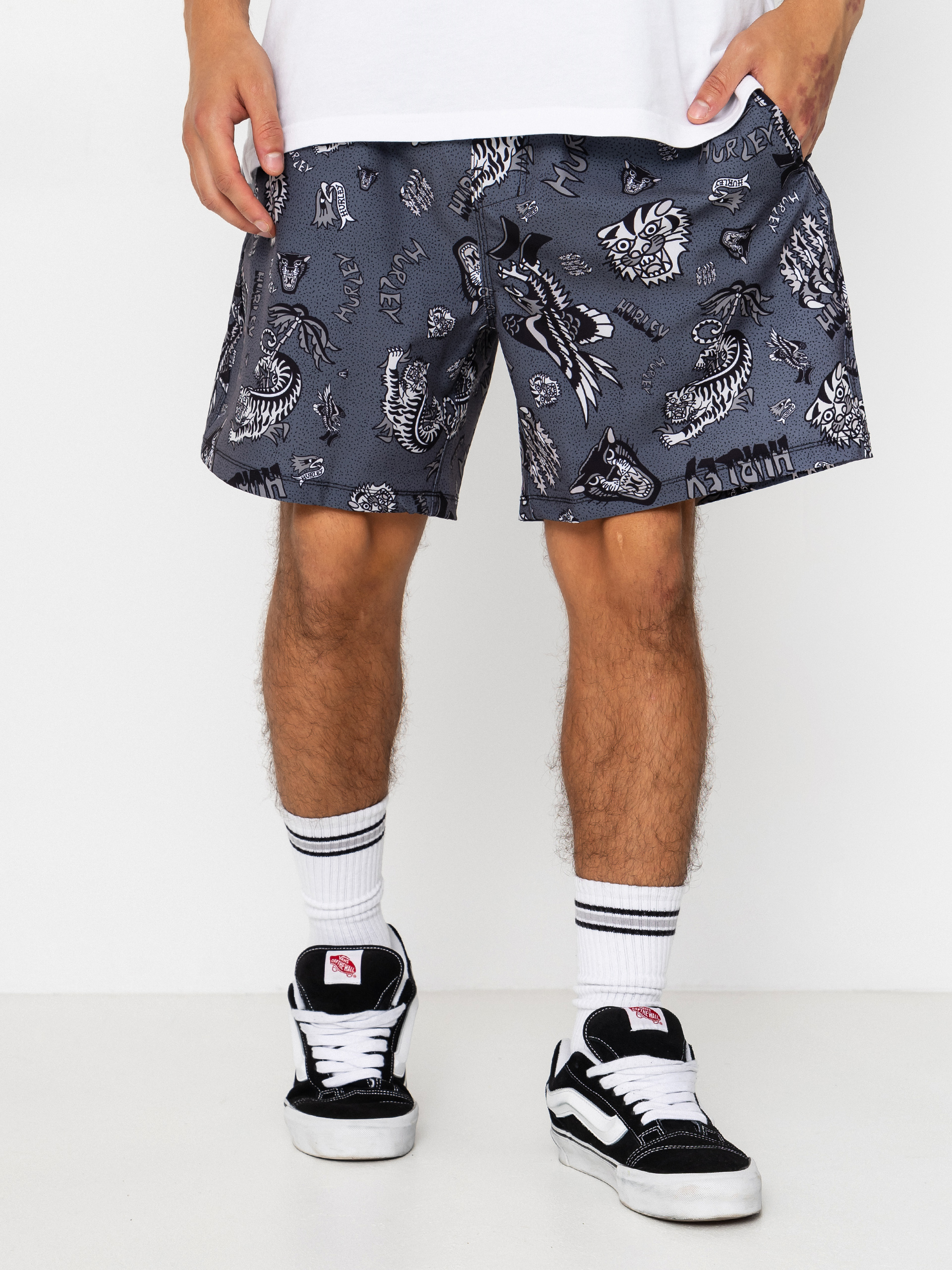 Pantaloni scurți Hurley Volley Flex Art (black)
