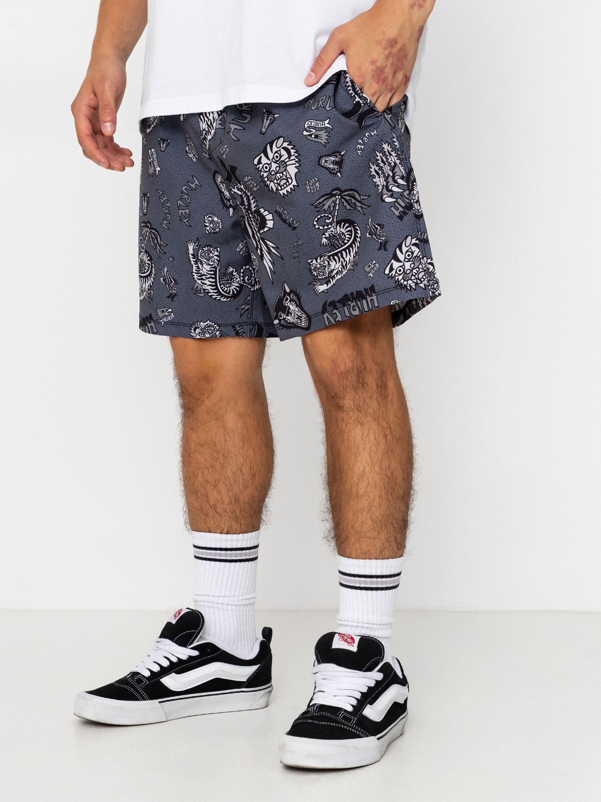 Pantaloni scurți Hurley Volley Flex Art (black)