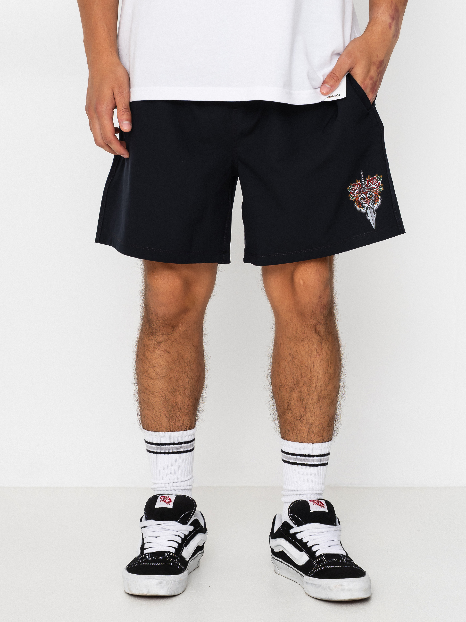 Pantaloni scurți Hurley Volley Flex Tattoo (black)