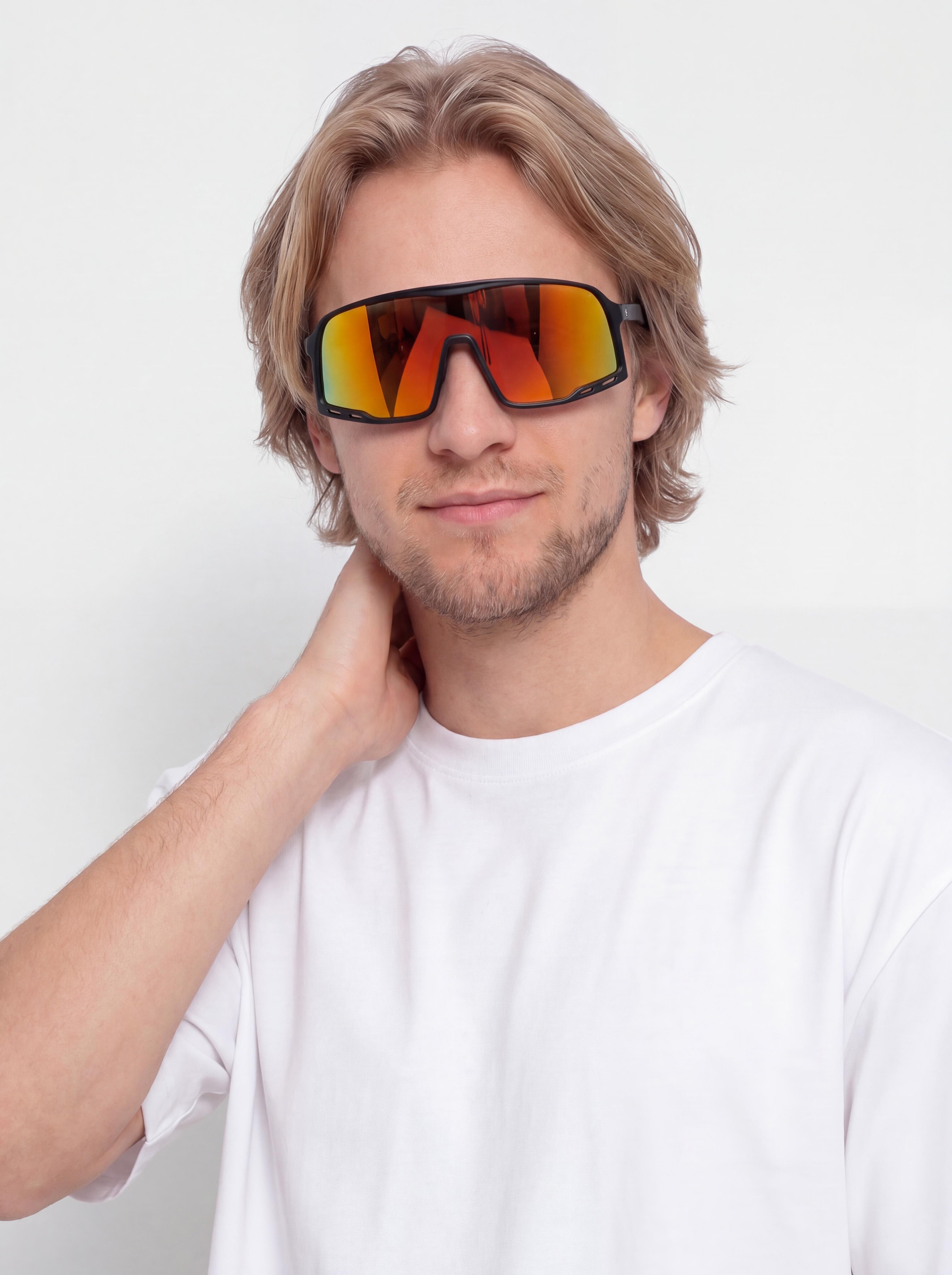 Ochelari de soare CHPO Henrik (matte black/red mirror)