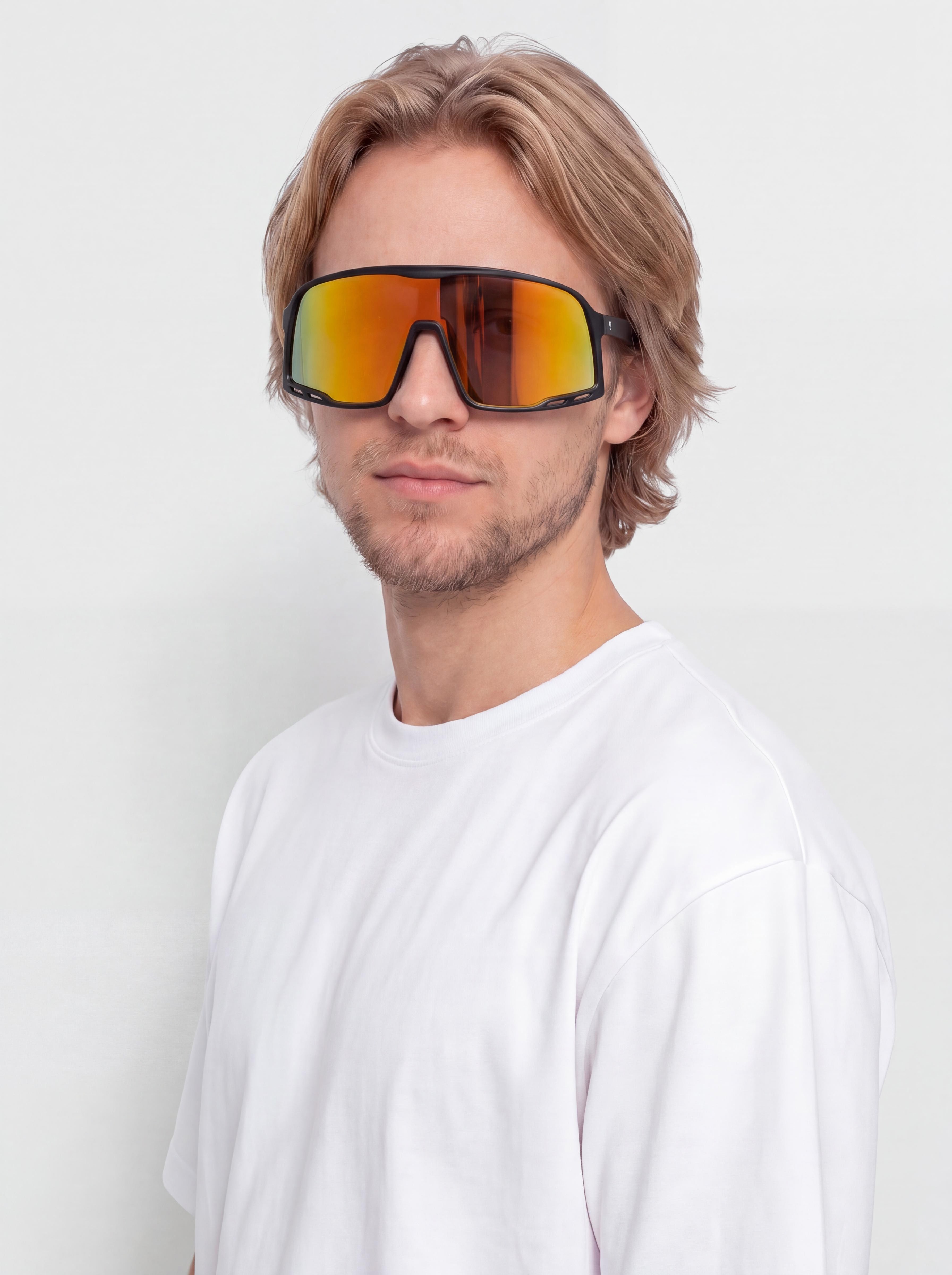 Ochelari de soare CHPO Henrik (matte black/red mirror)