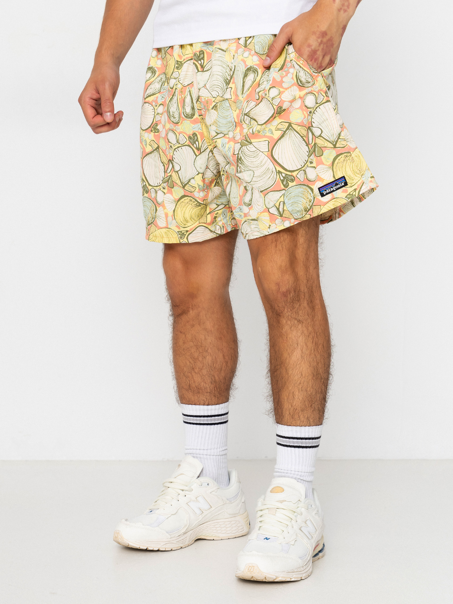 Pantaloni scurți Patagonia Baggies 5in (shelly shelly/mellow melon)