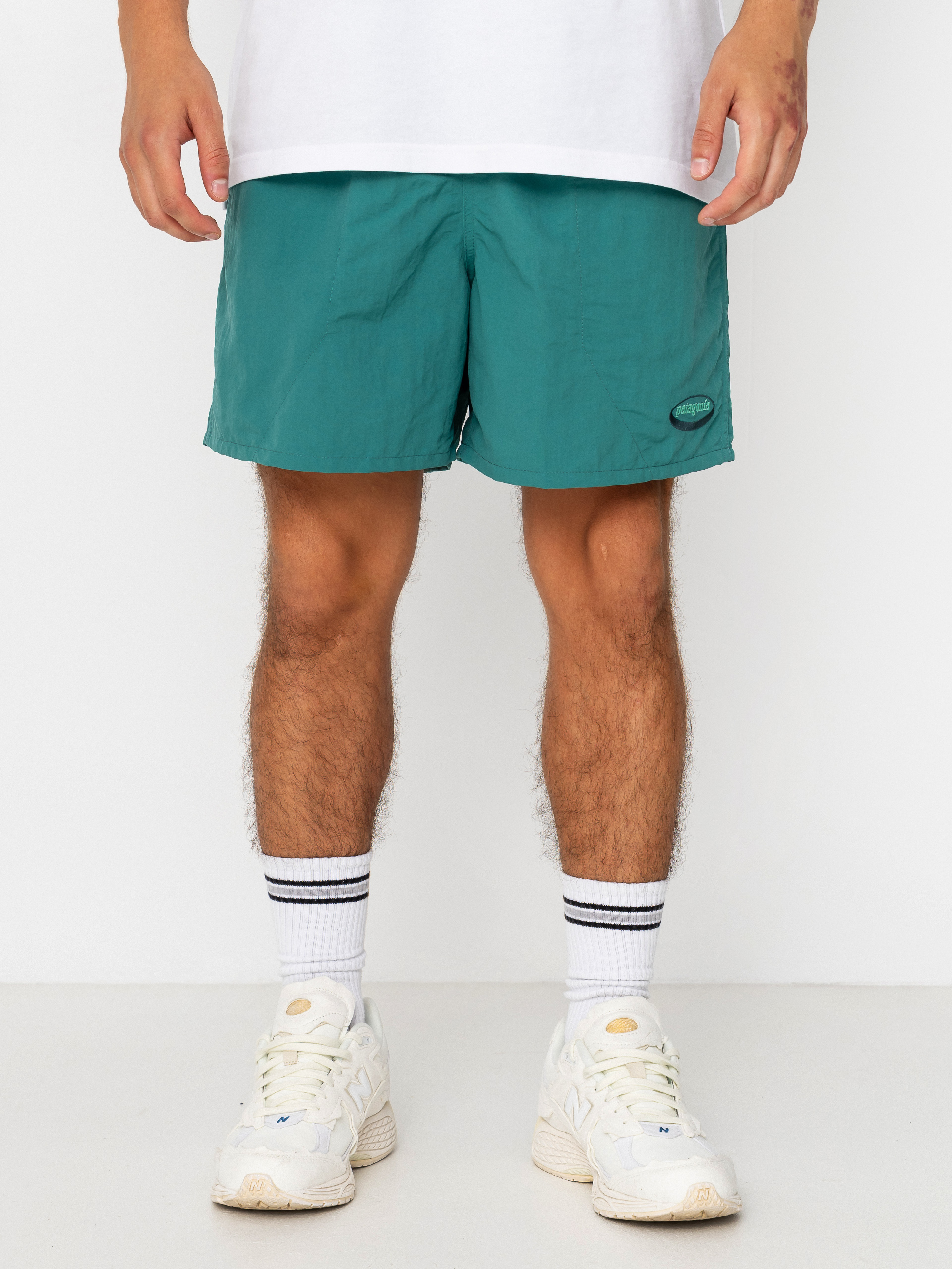 Pantaloni scuru021bi Patagonia Baggies 5in (95 oval logo/gem green)