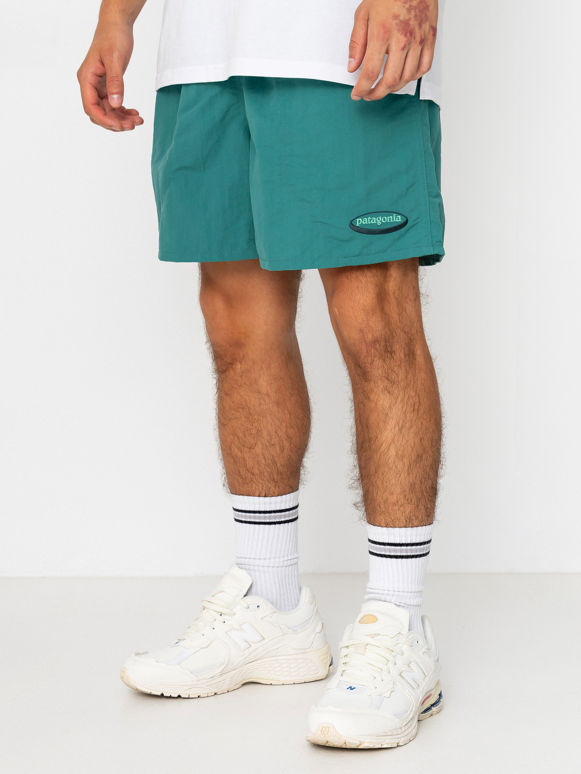 Pantaloni scurți Patagonia Baggies 5in (95 oval logo/gem green)
