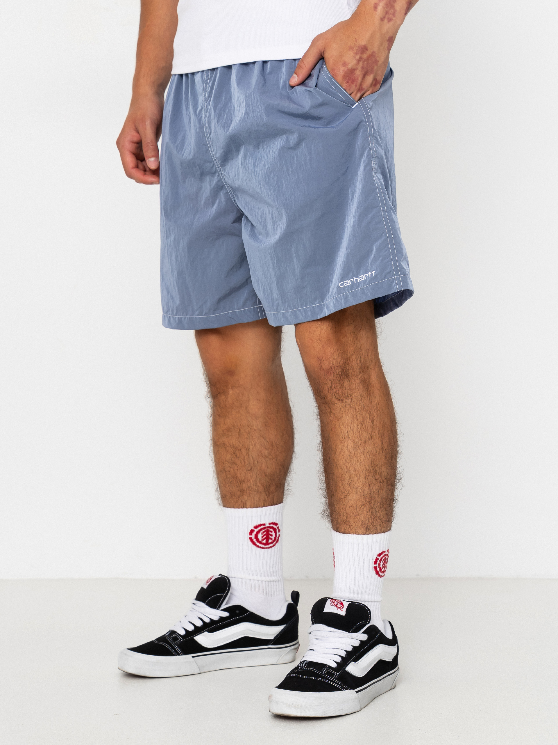 Pantaloni scurți Carhartt WIP Canby Swim (gentle blue/white)