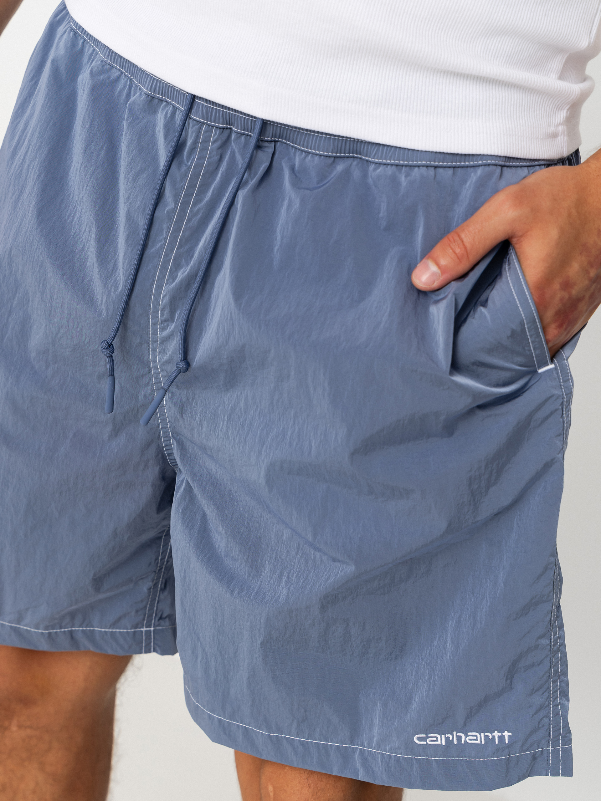 Pantaloni scurți Carhartt WIP Canby Swim (gentle blue/white)
