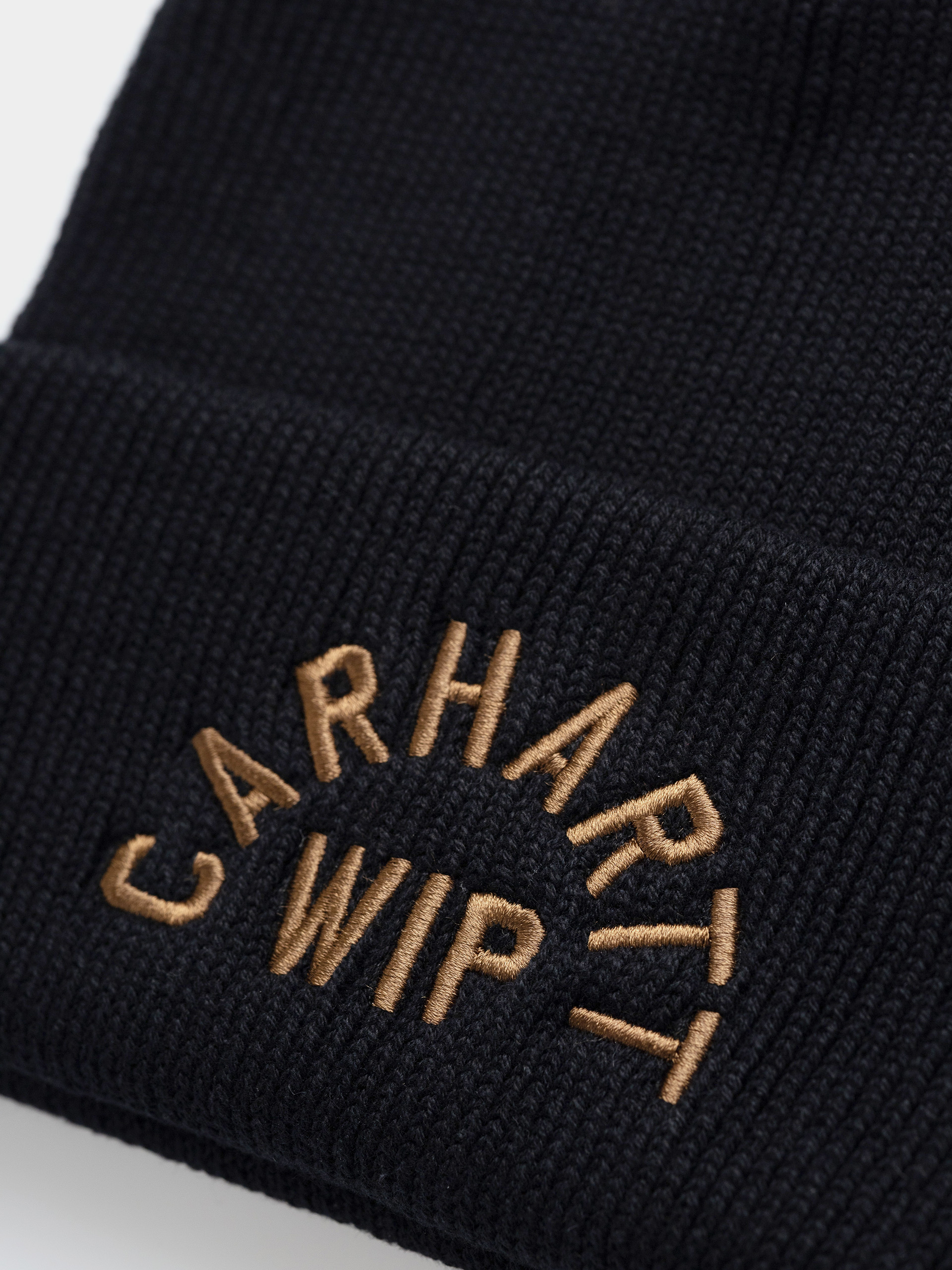Căciulă Carhartt WIP Arch Script (black/wip h brown)