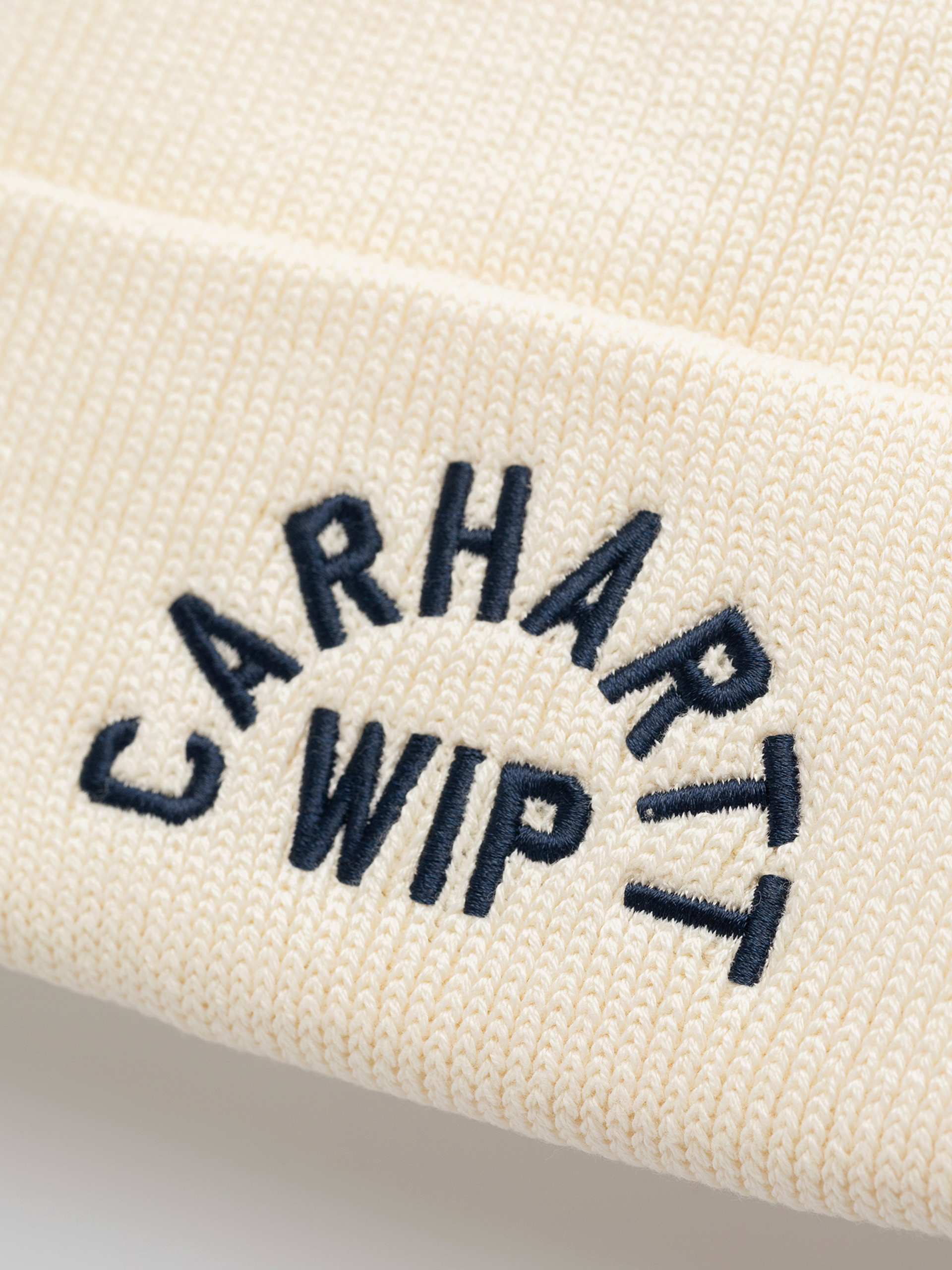 Căciulă Carhartt WIP Arch Script (natural/dark navy)