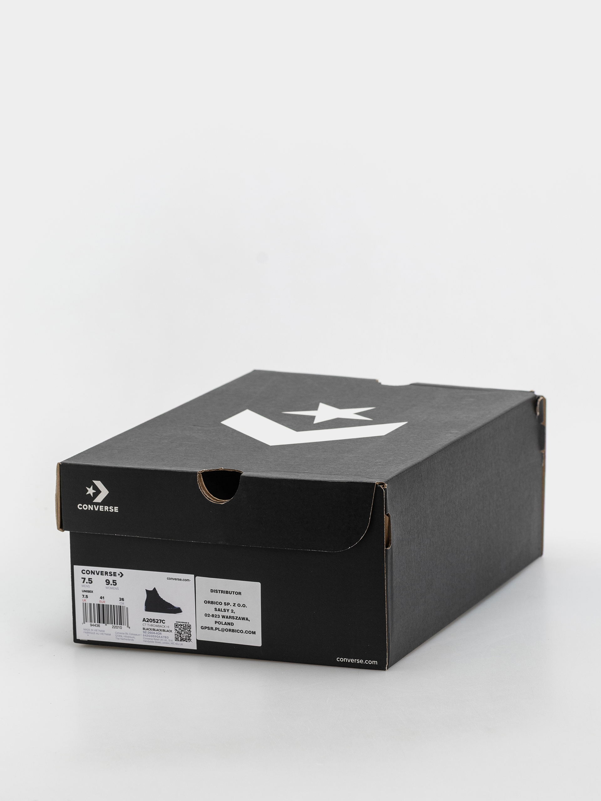Teniși Converse Chuck Taylor Throwback Hi (black/black/black)