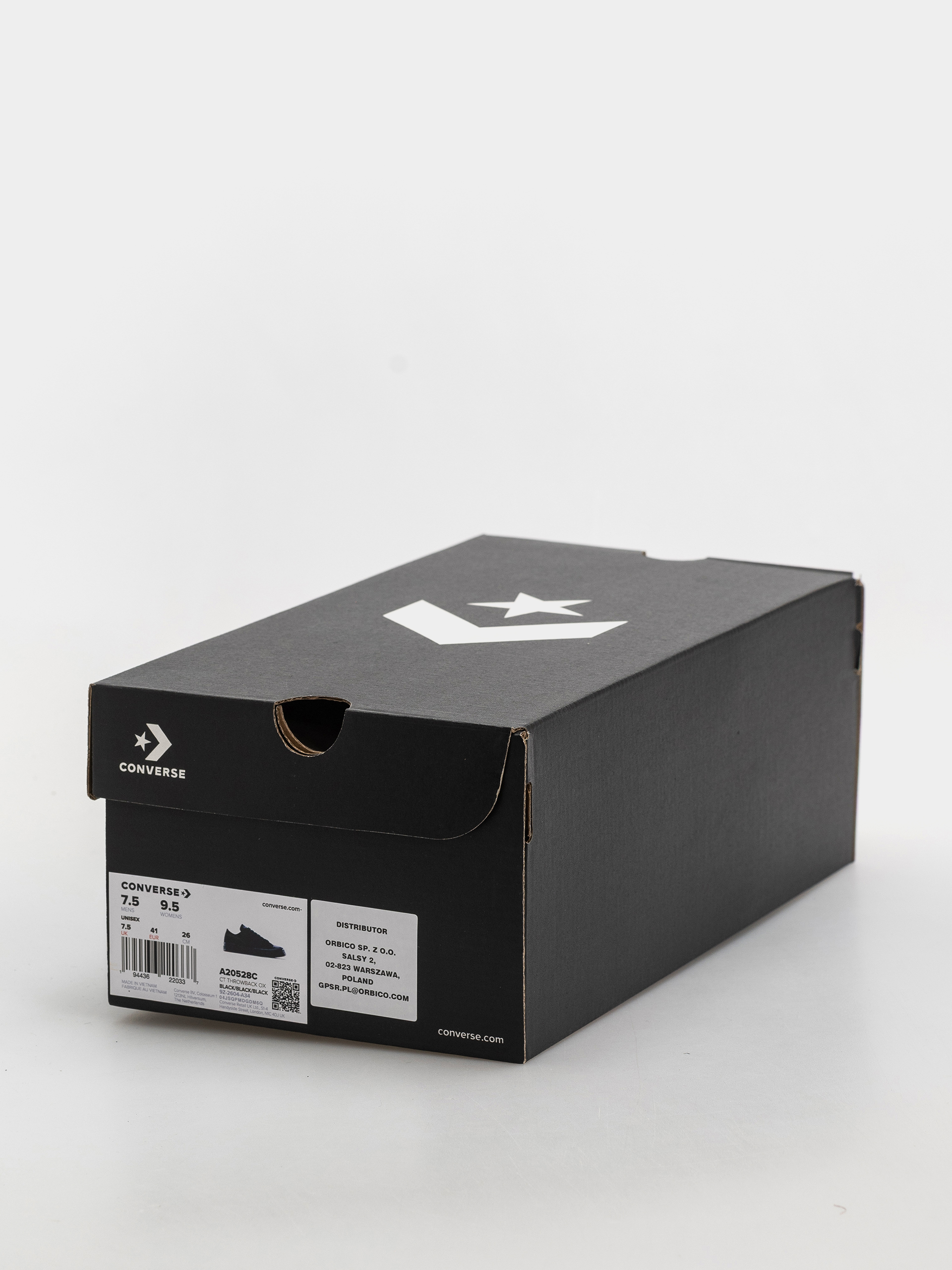 Teniși Converse Chuck Taylor Throwback Ox (black/black/black)