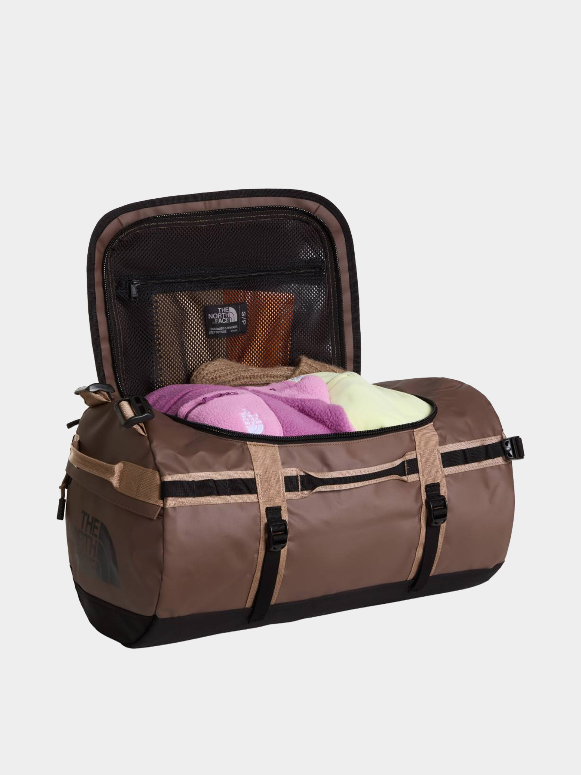 Geantă The North Face Base Camp Duffel S (smokey brown/tnf black)