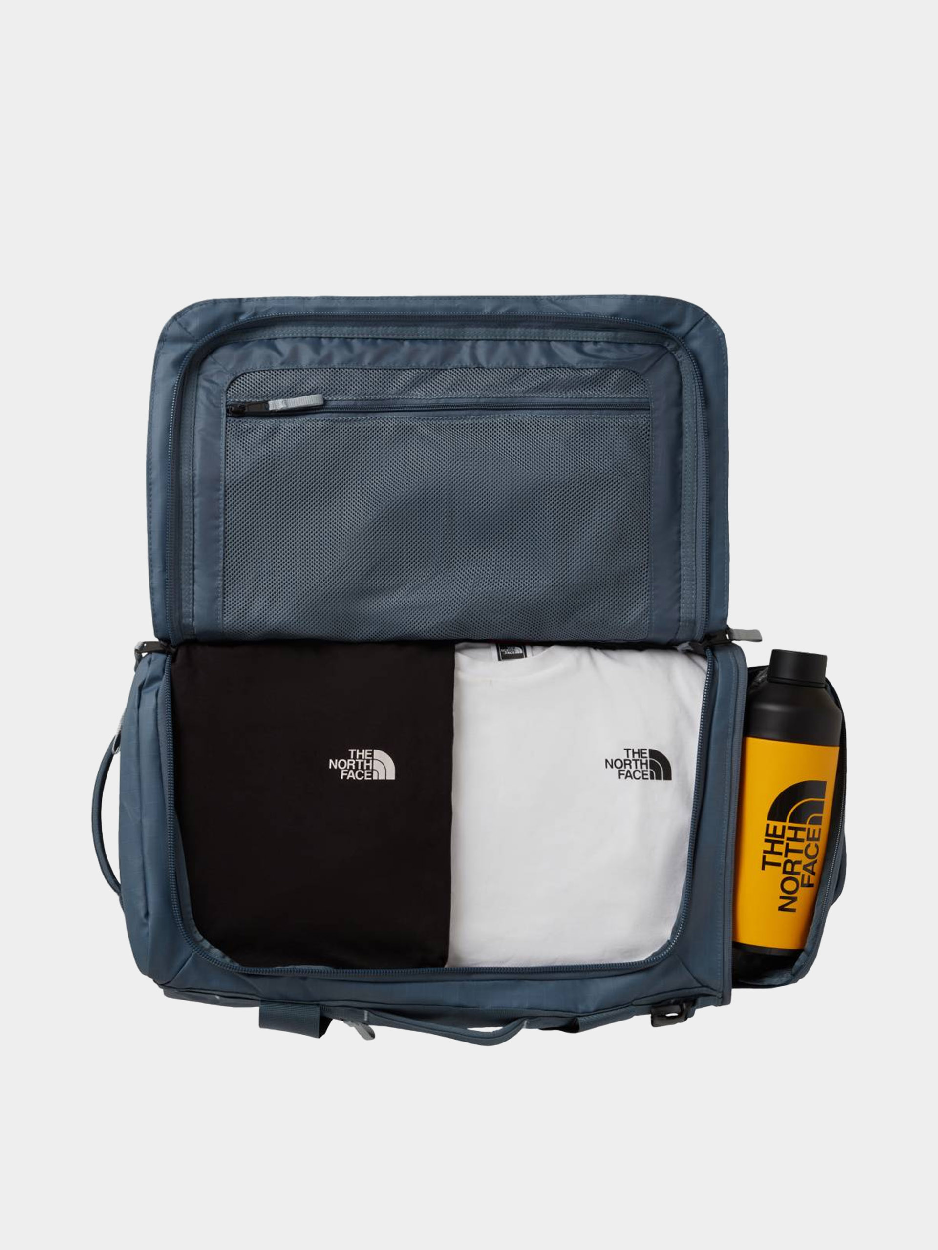 Geantă The North Face Base Camp Voyager Duffel 42L (granite grey/frost grey)