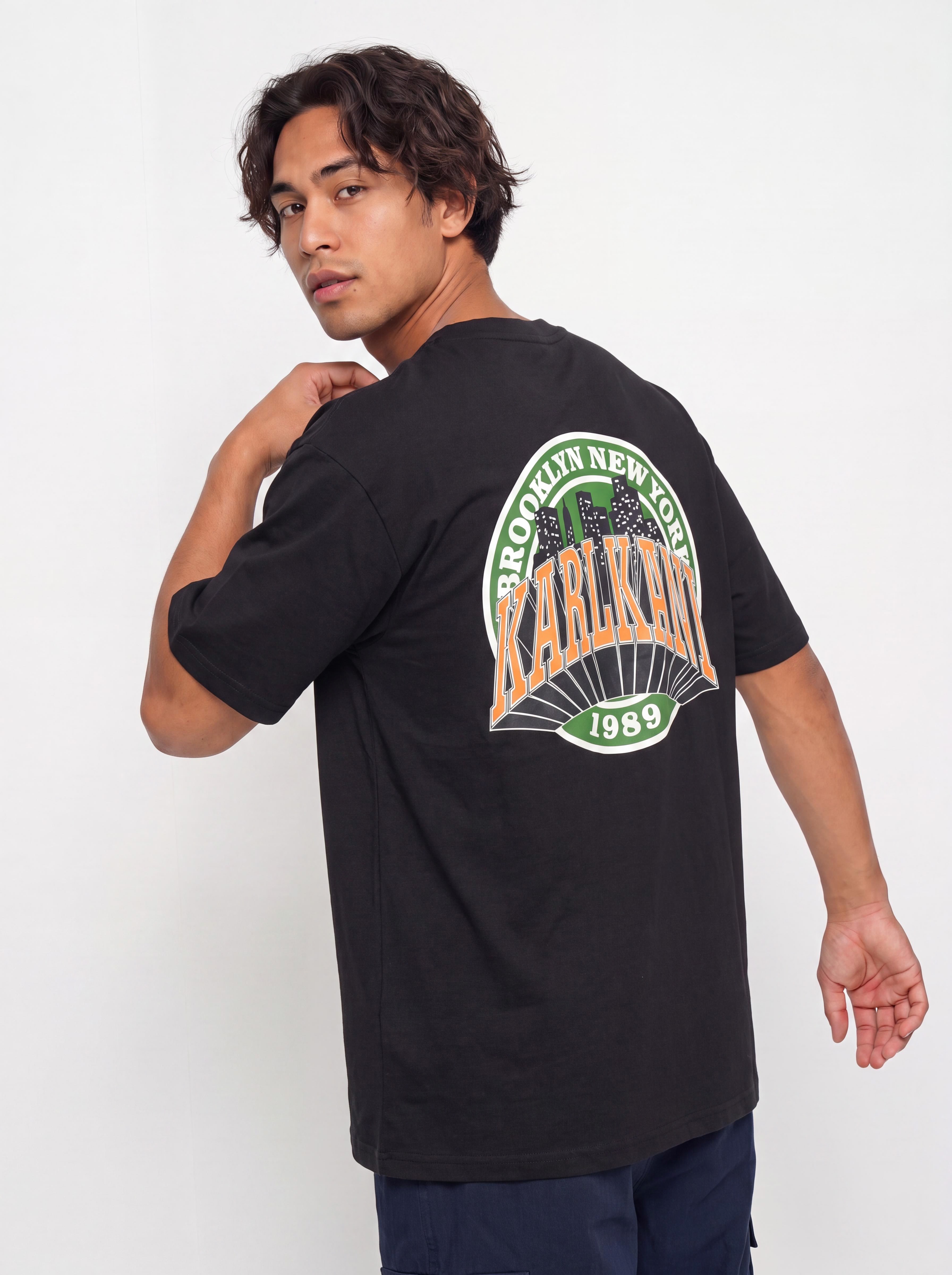 Tricou Karl Kani Signature Oversized (black)