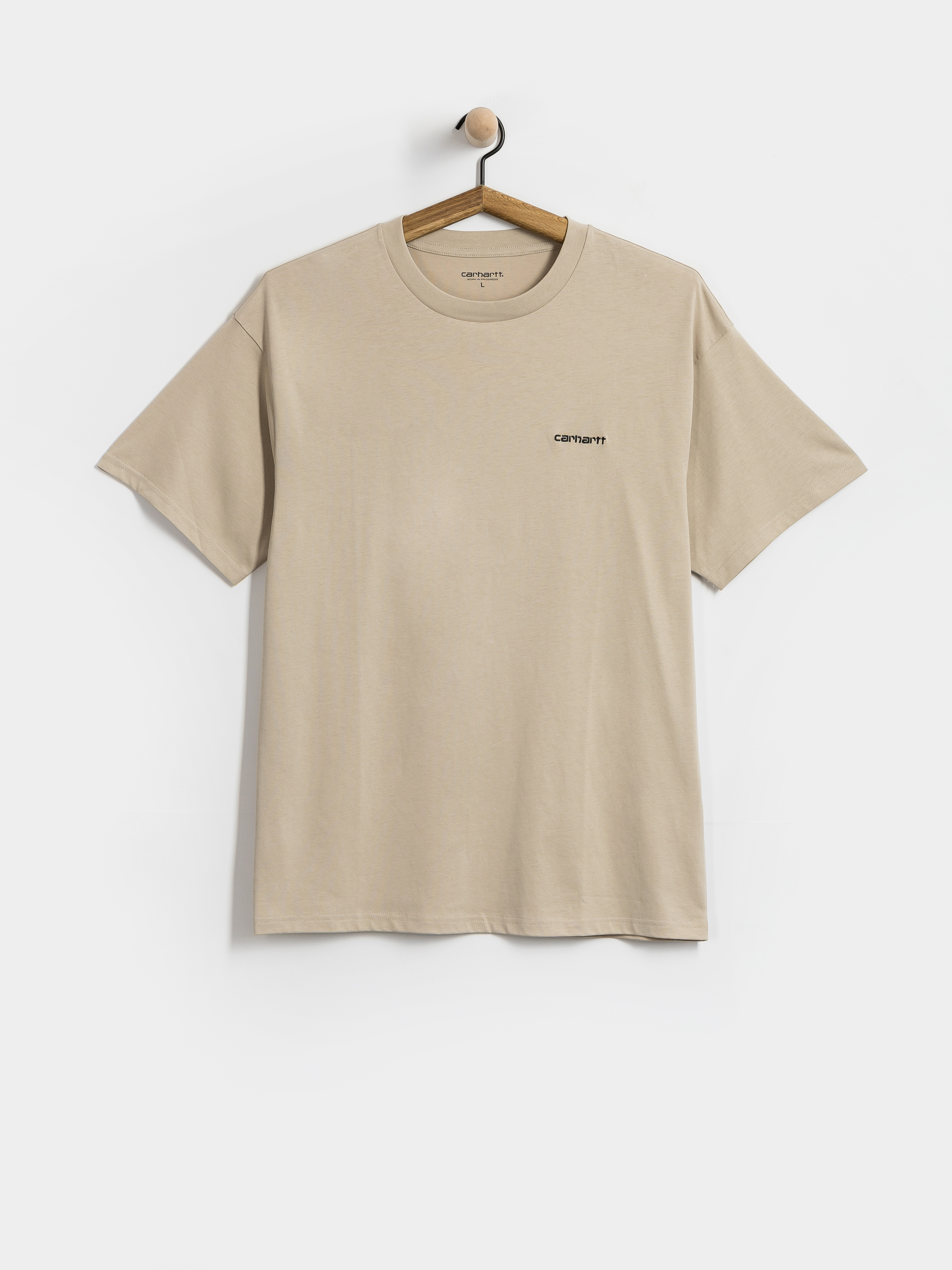 Tricou Carhartt WIP Script Embroidery (fleur de sel/black)