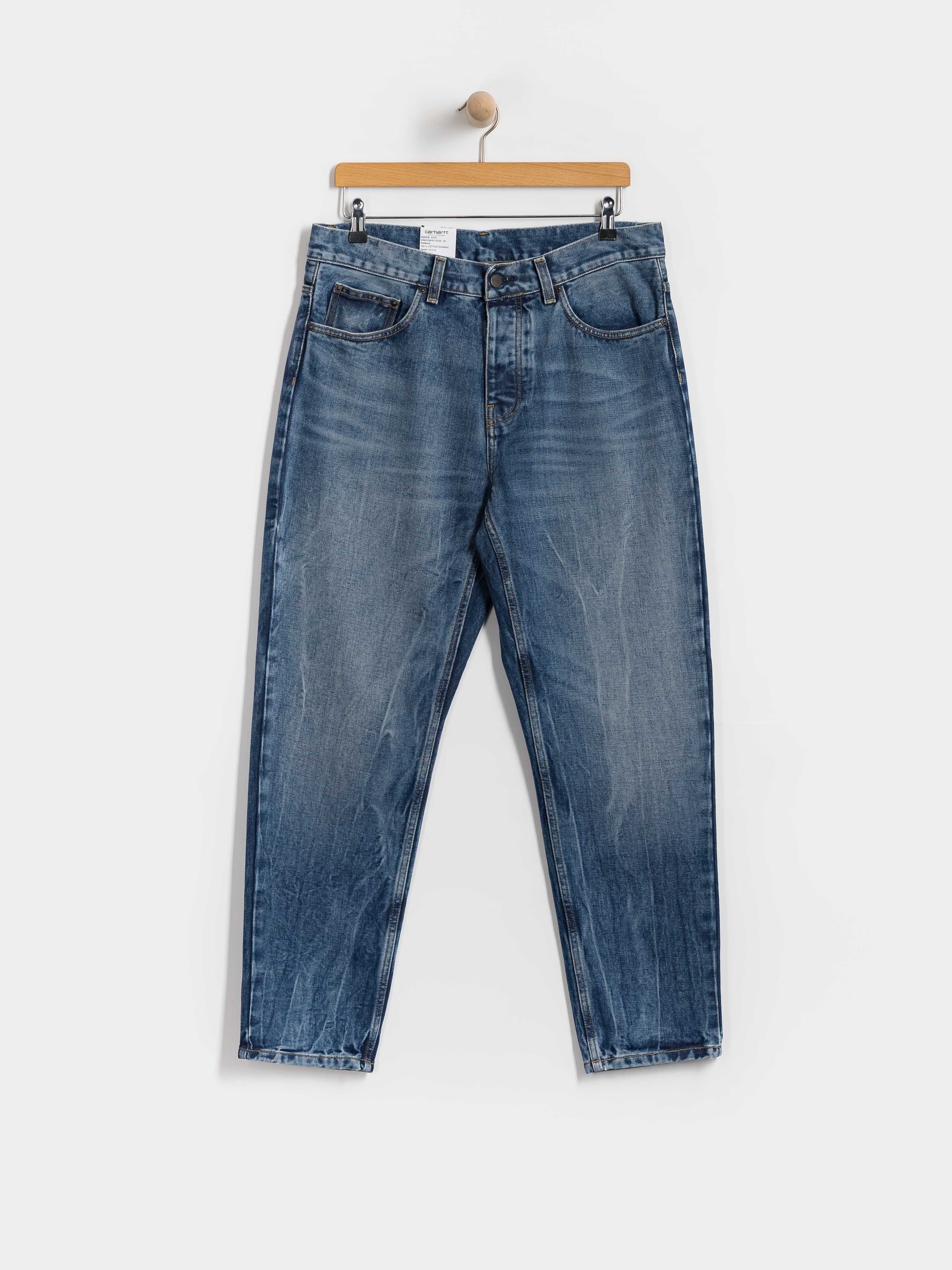 Pantaloni Carhartt WIP Newel (blue/marble used wash)