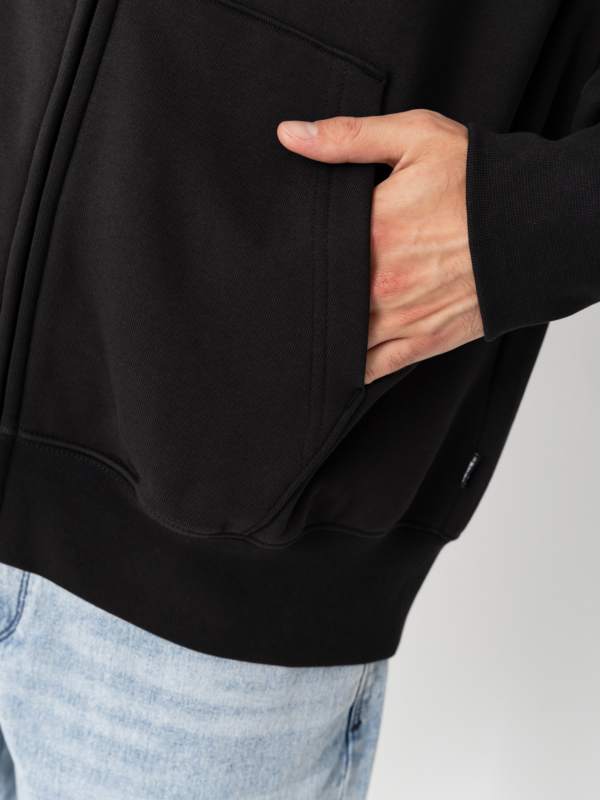Hanorac cu glugă Vans Left Chest ZHD (black)