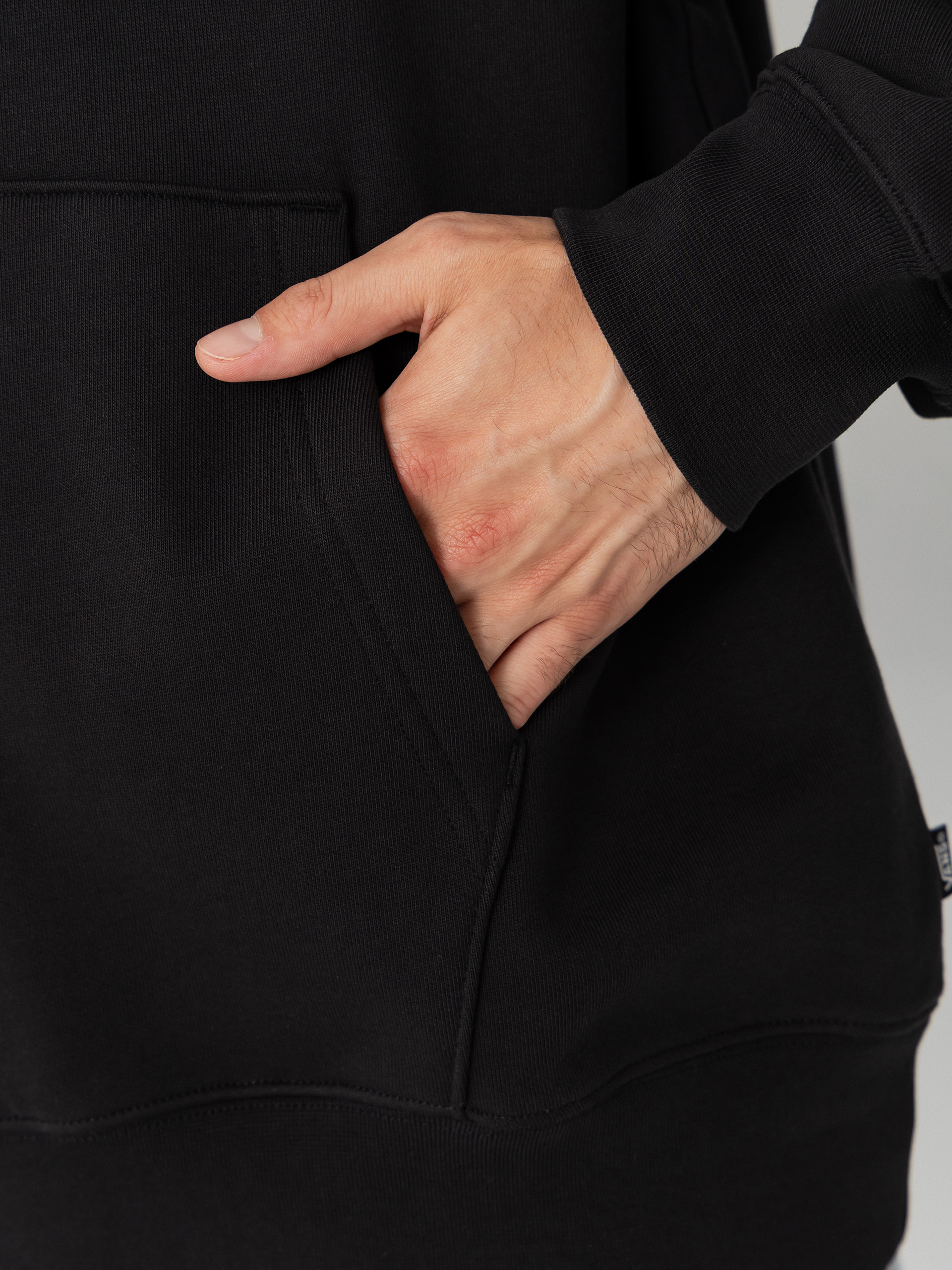 Hanorac cu glugă Vans Left Chest HD (black)