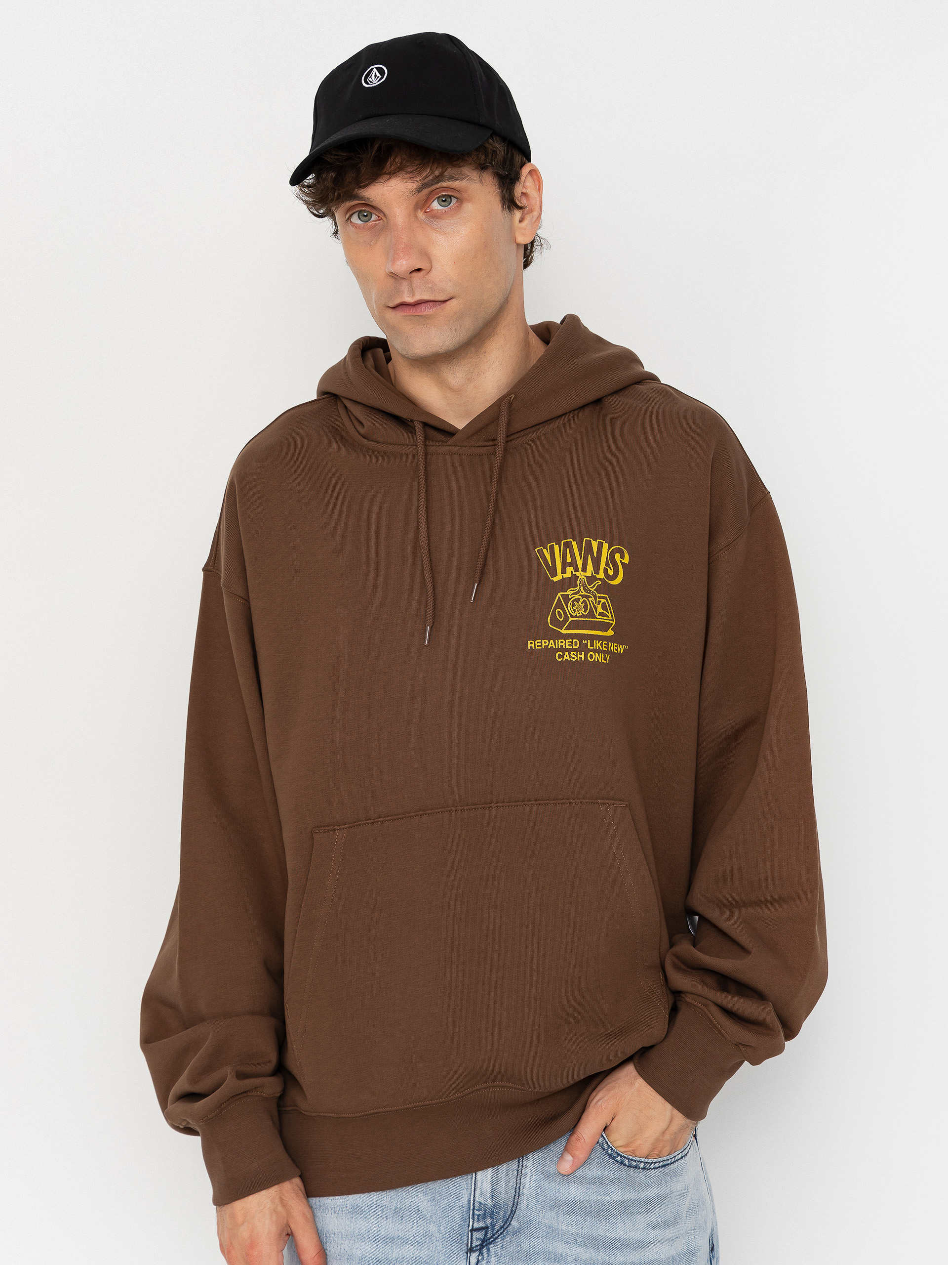Hanorac cu glugă Vans Refurbed HD (vintage cocoa)