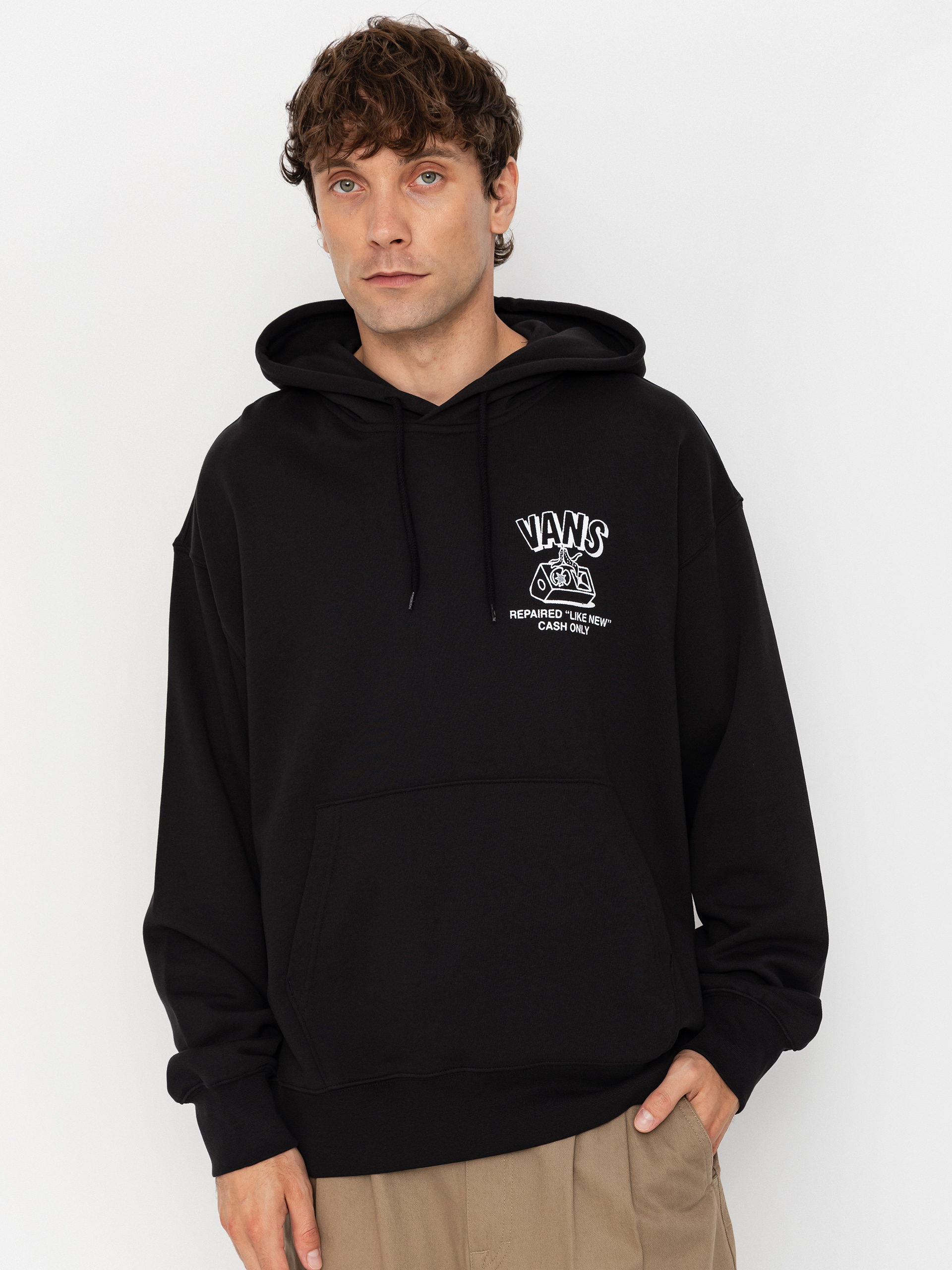 Hanorac cu glugă Vans Refurbed HD (black)