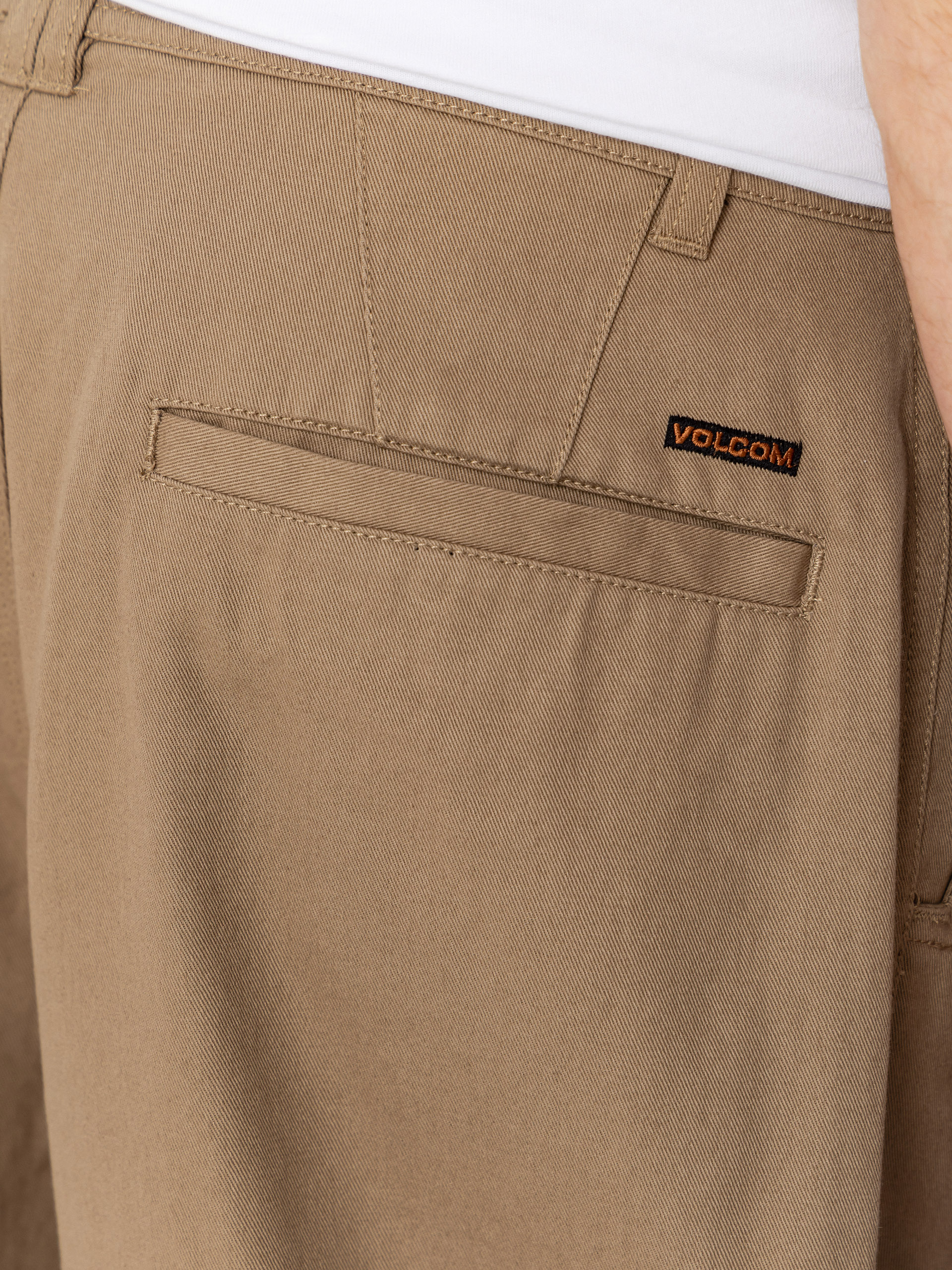 Pantaloni Volcom Baggos Pleat (khaki)