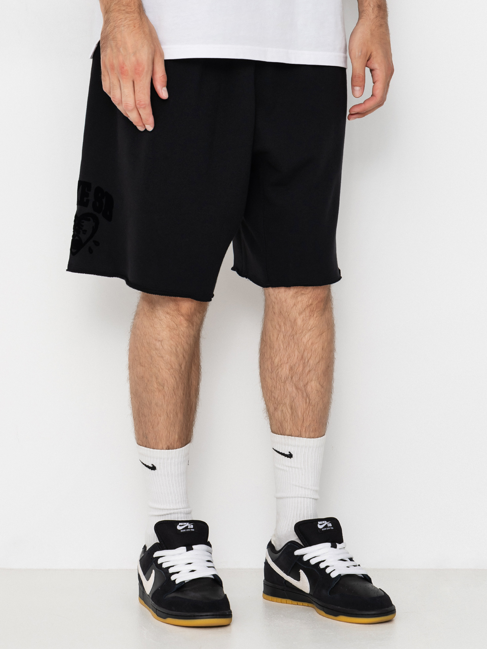 Pantaloni scurți Nike SB Gfx Flc (black/white)