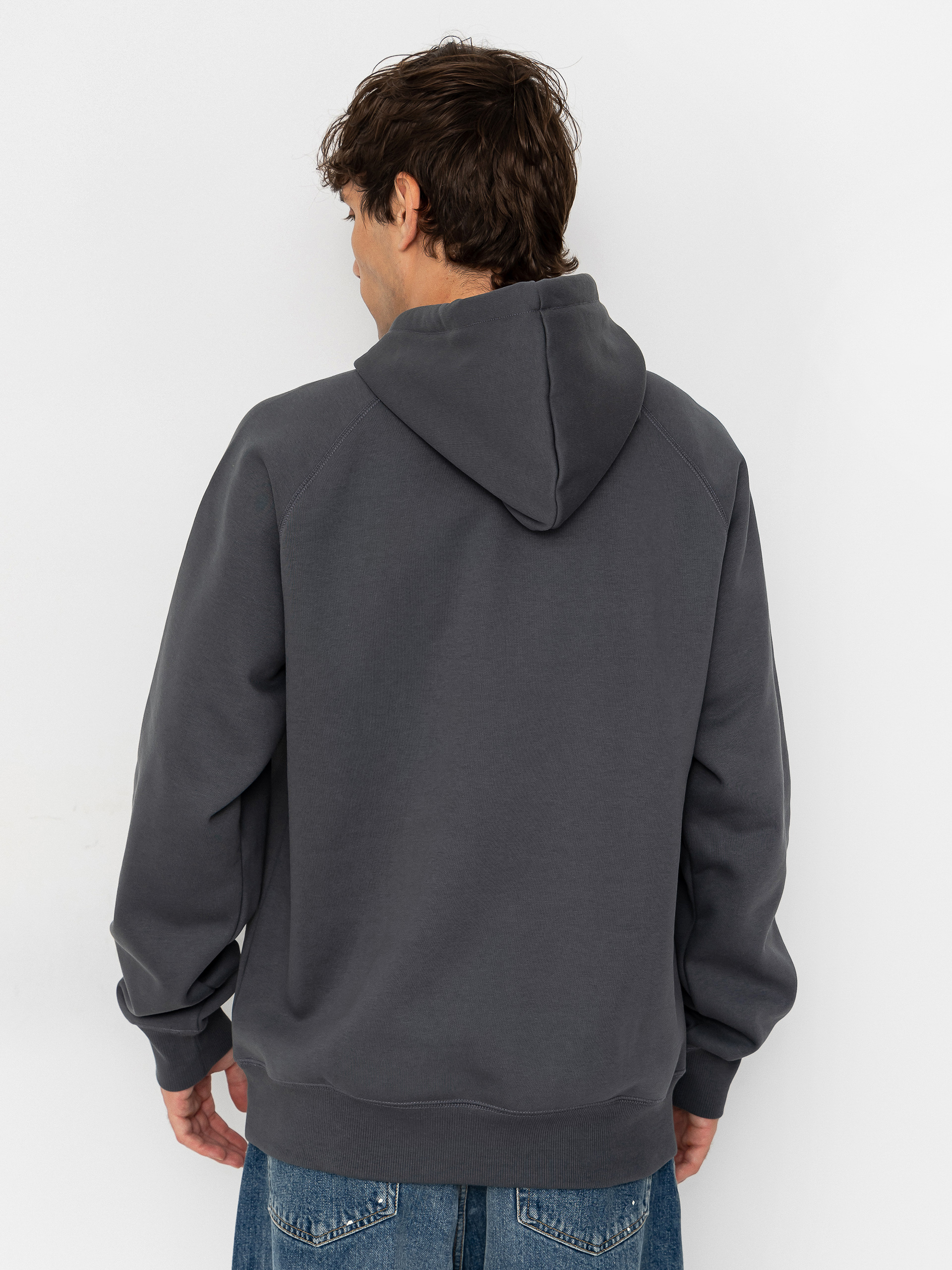 Hanorac cu glugă Carhartt WIP Chase HD (styx/gold)