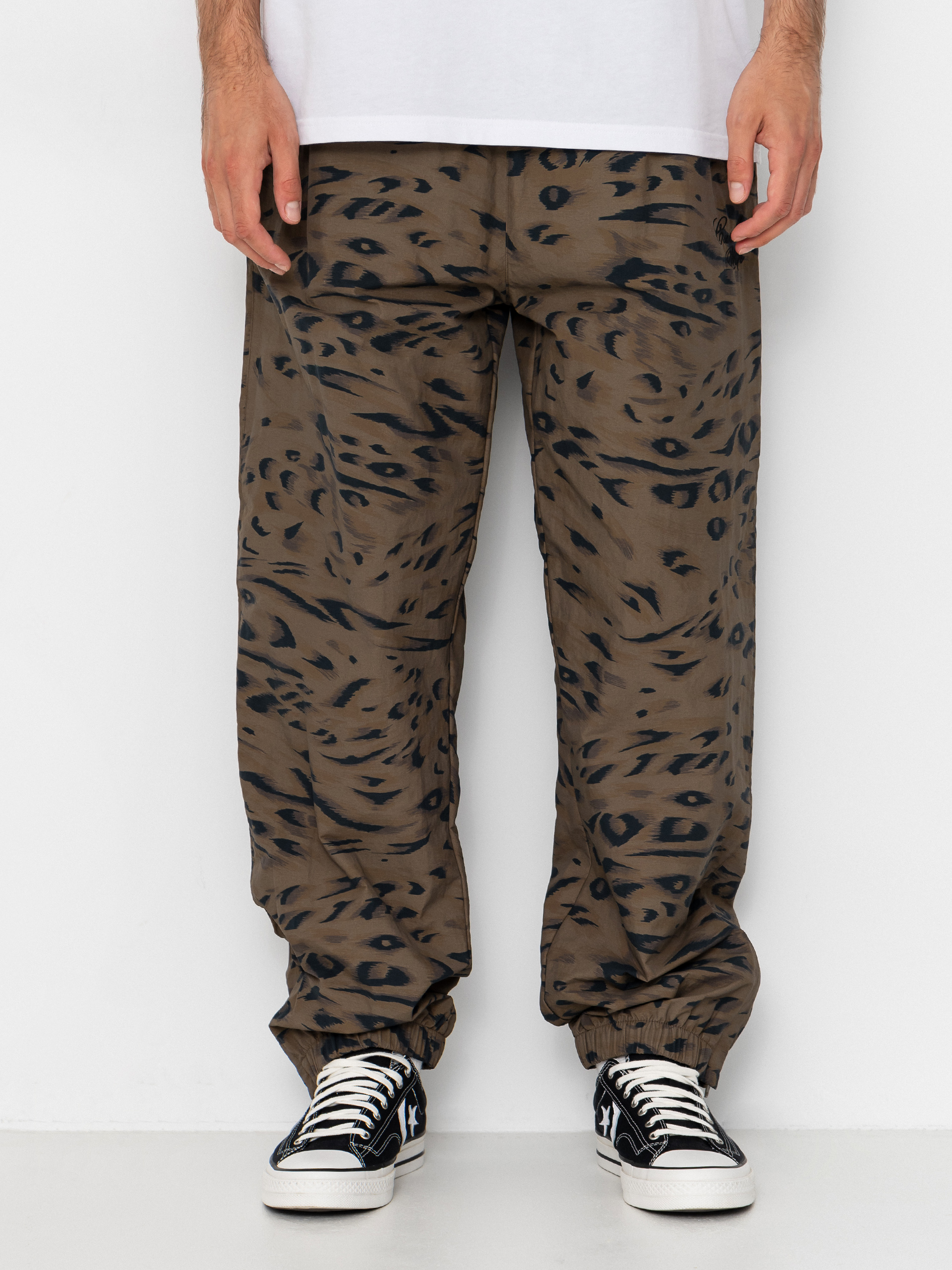 Pantaloni Carhartt WIP Travon (duck feather print cypress/black)