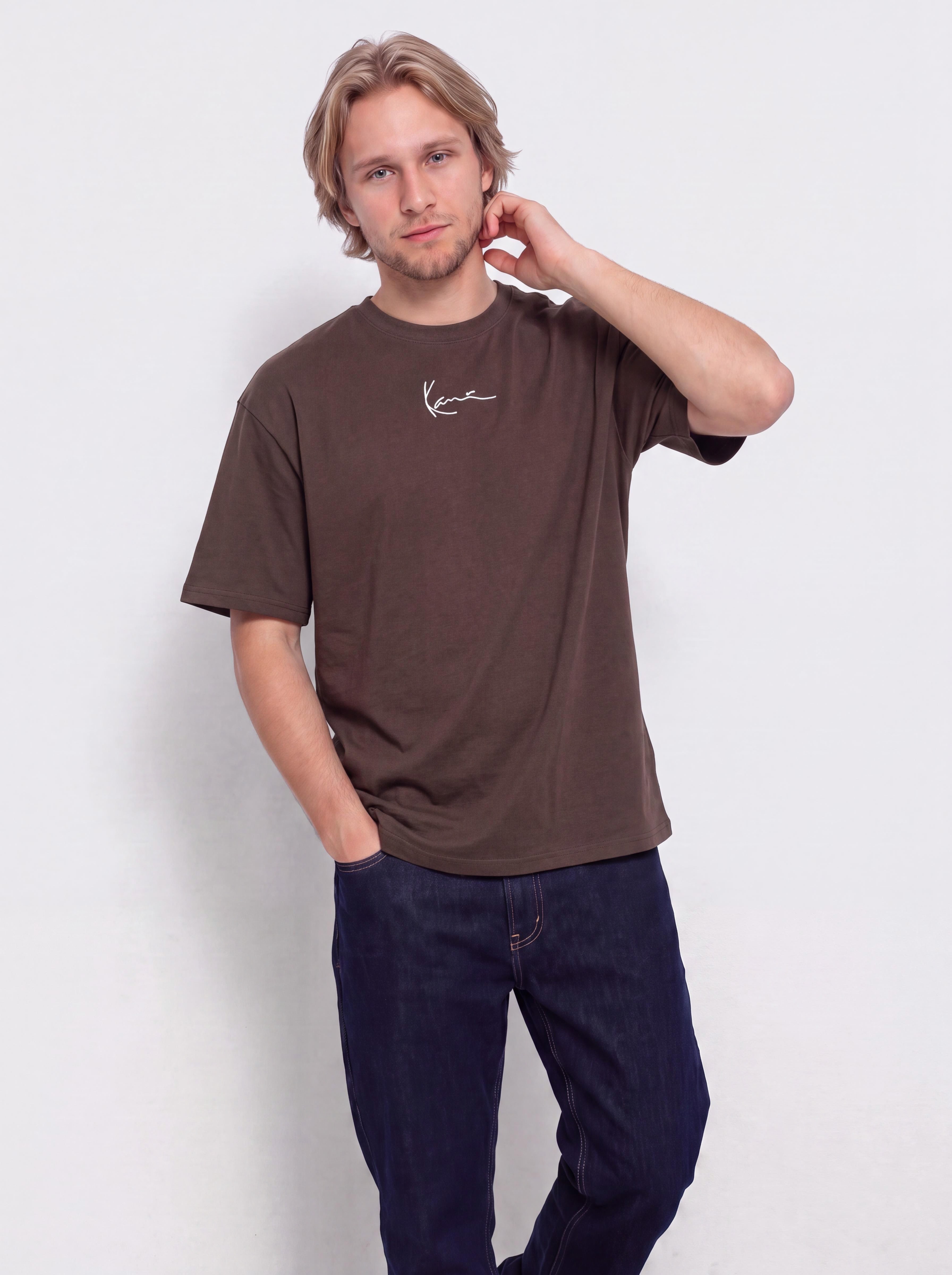 Tricou Karl Kani Small Signature Essential (brown)