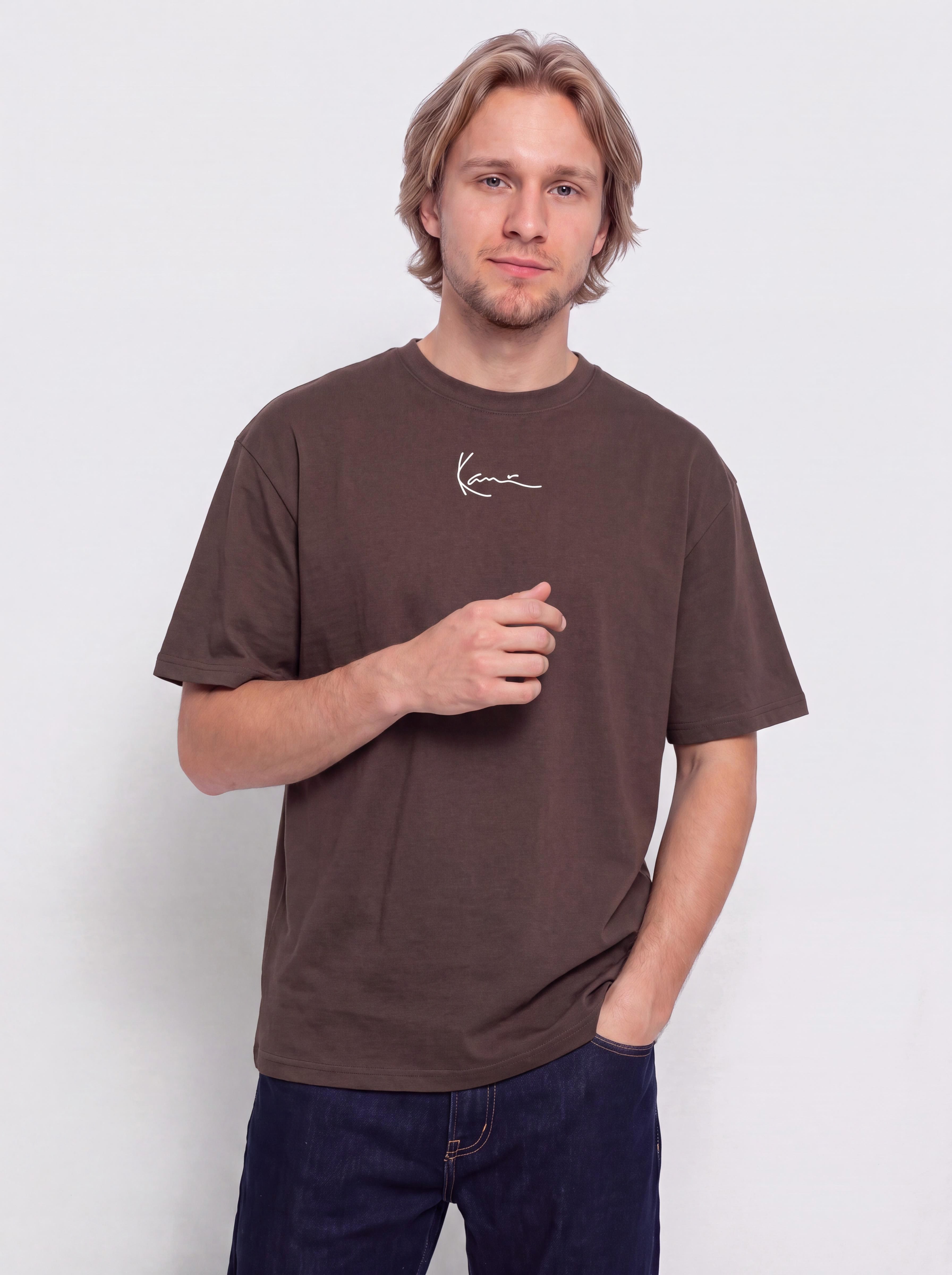 Tricou Karl Kani Small Signature Essential (brown)