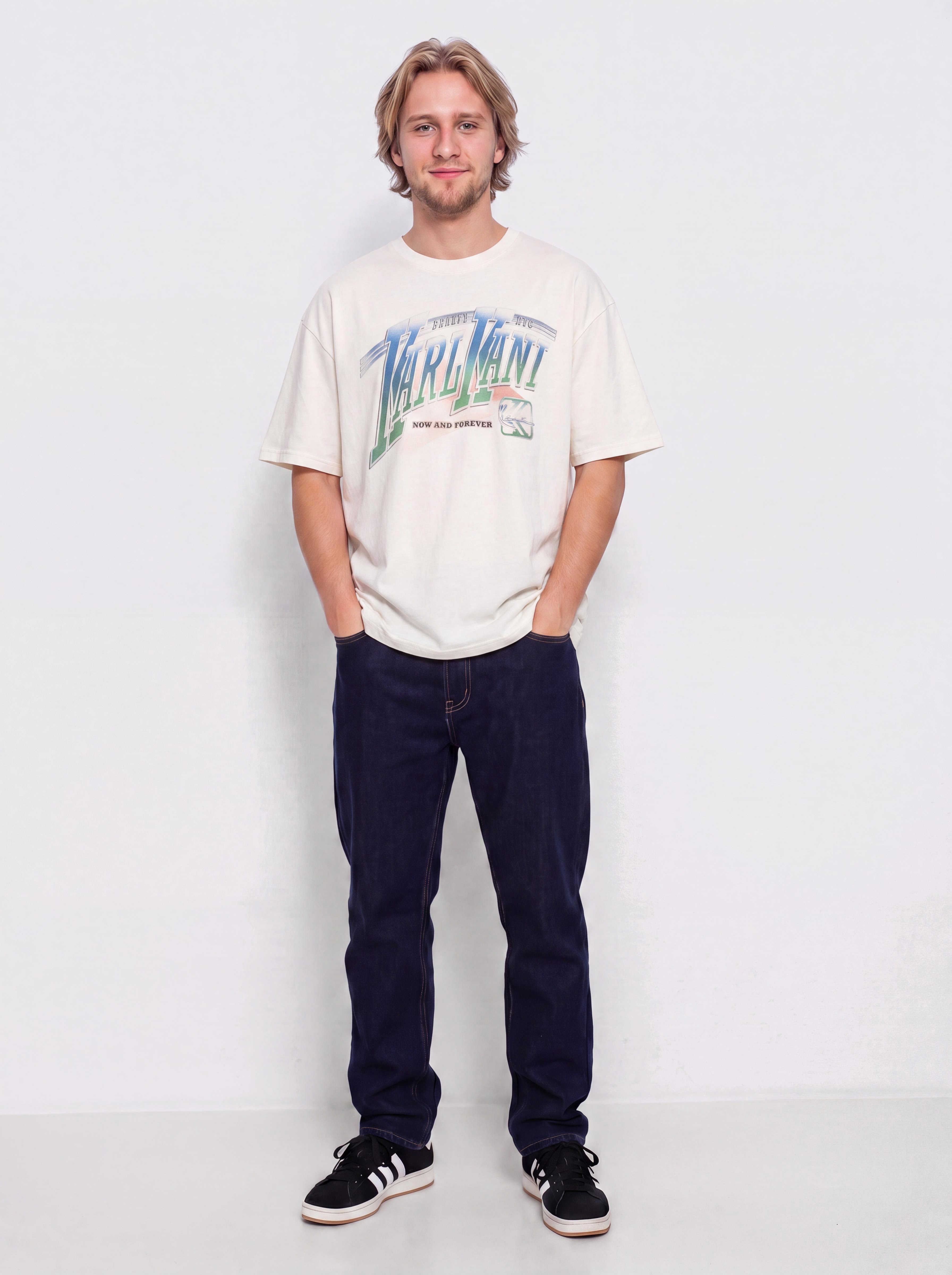 Tricou Karl Kani Sport Gradient Boxy (white)