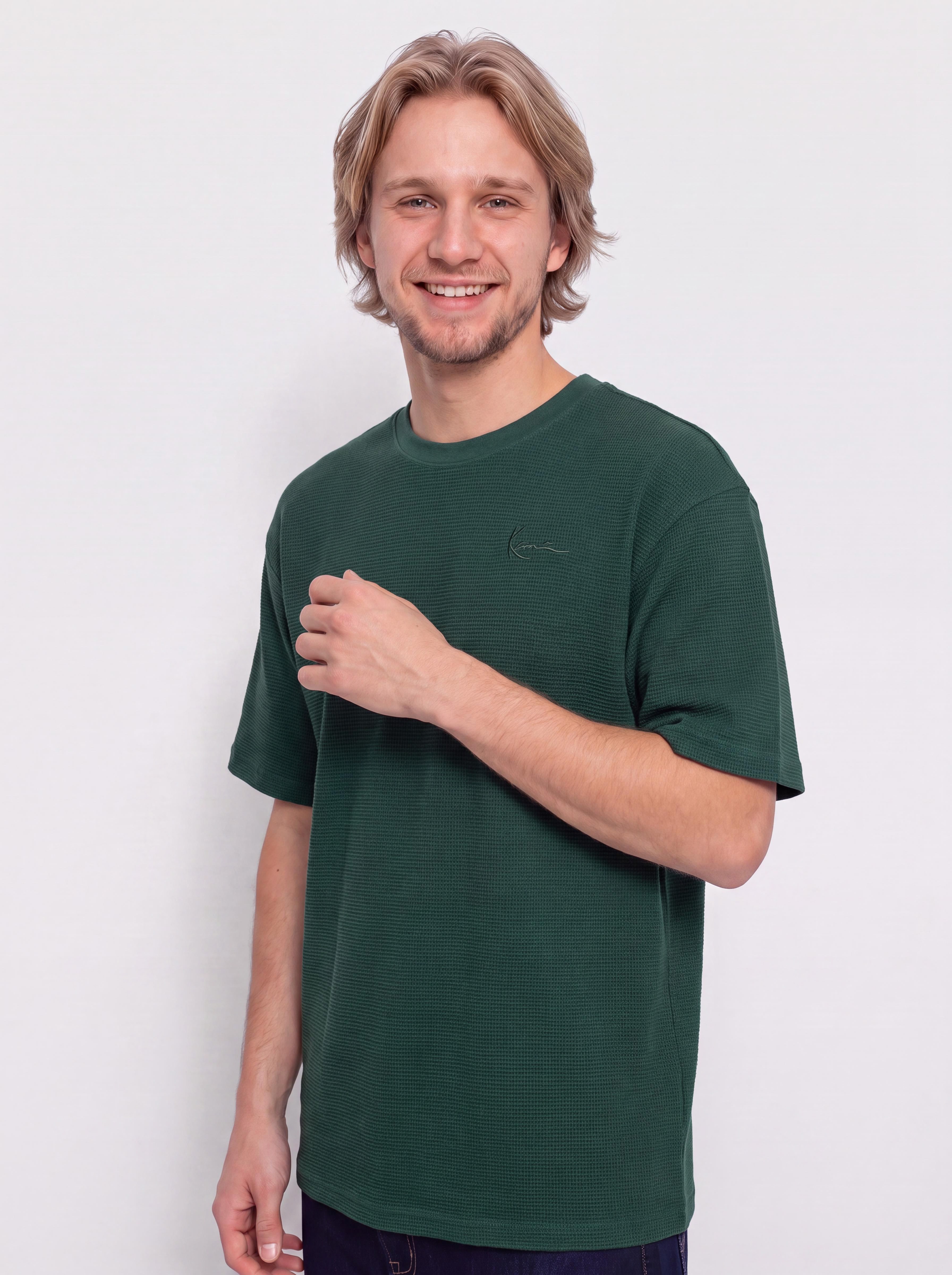 Tricou Karl Kani Signature Waffle (green)
