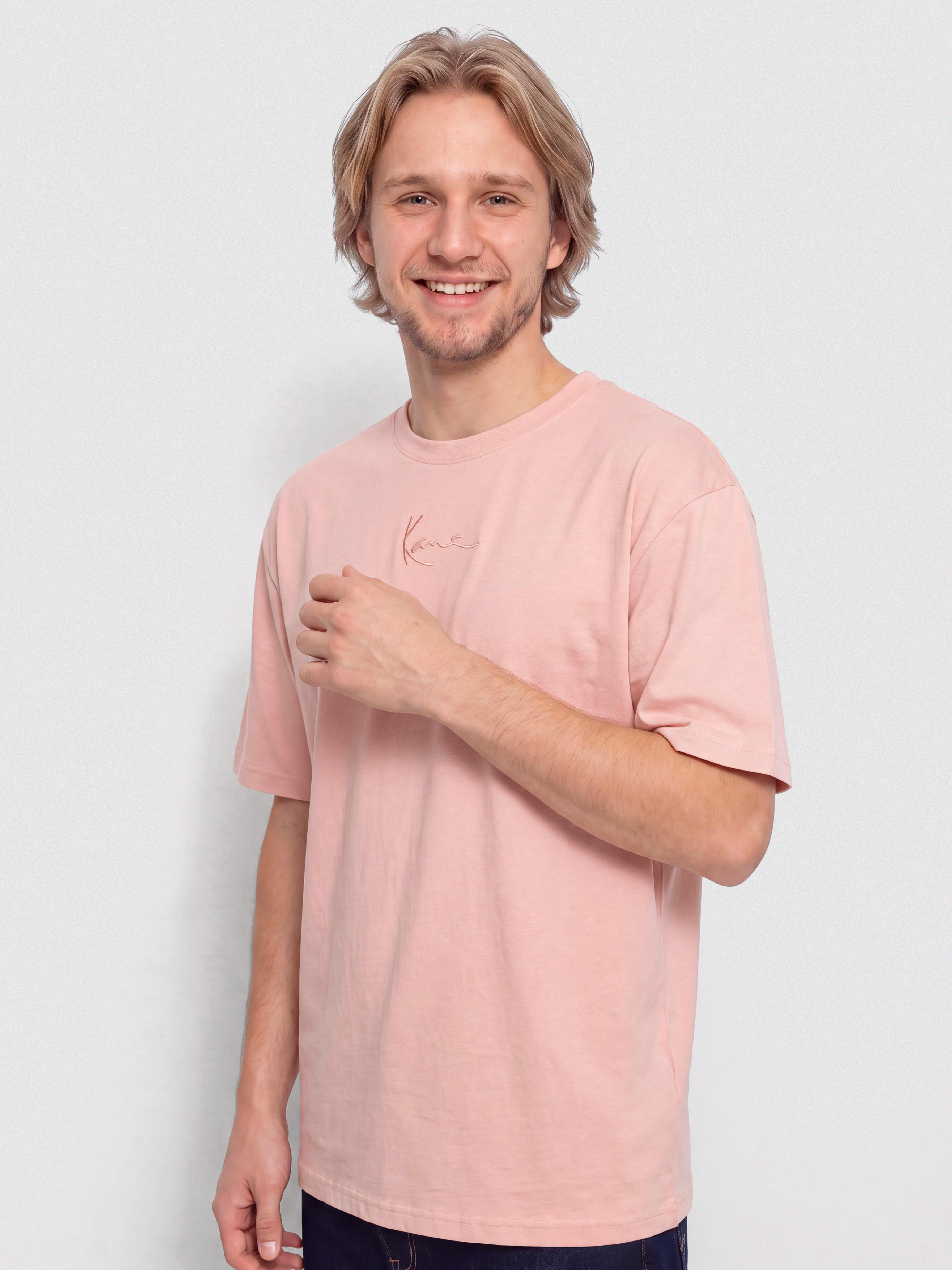 Tricou Karl Kani Small Signature Essential (pink)