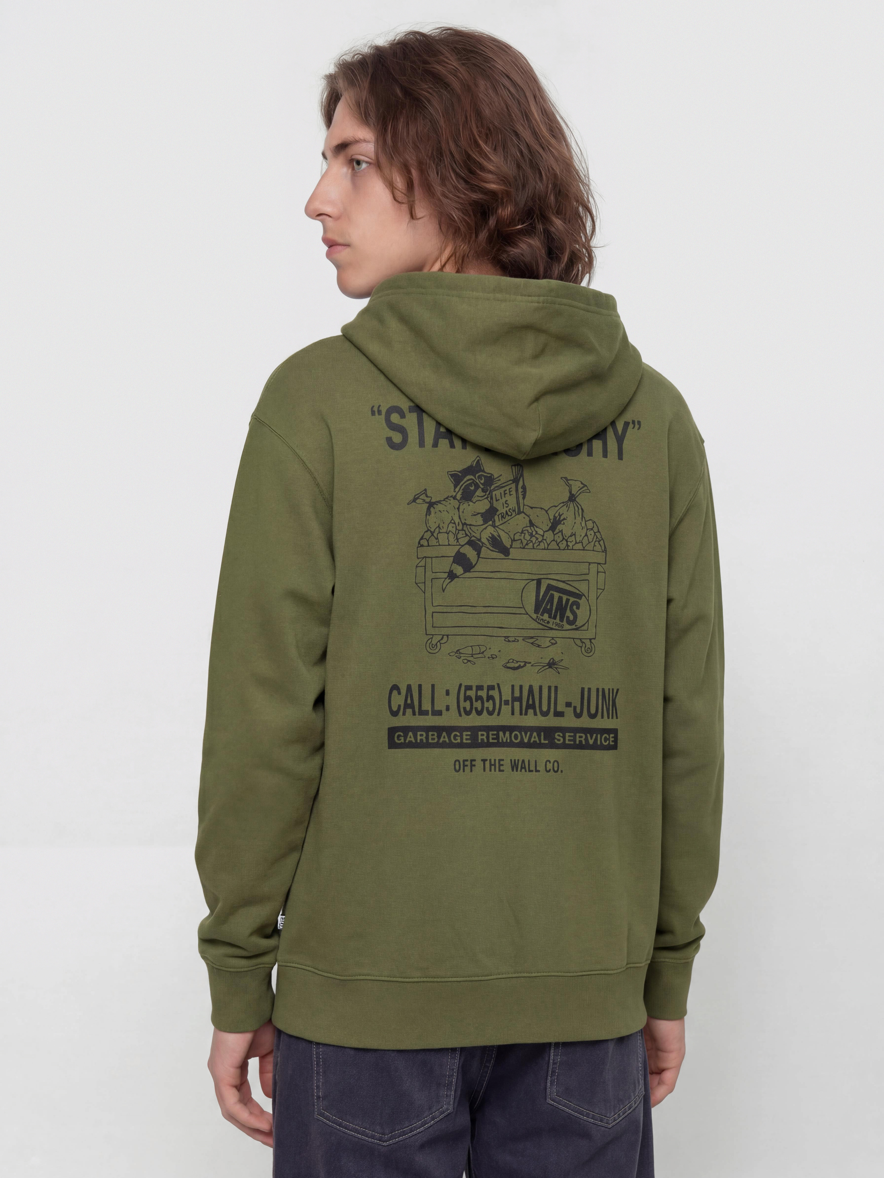Hanorac cu glugu0103 Vans Trashy HD (green balsam)