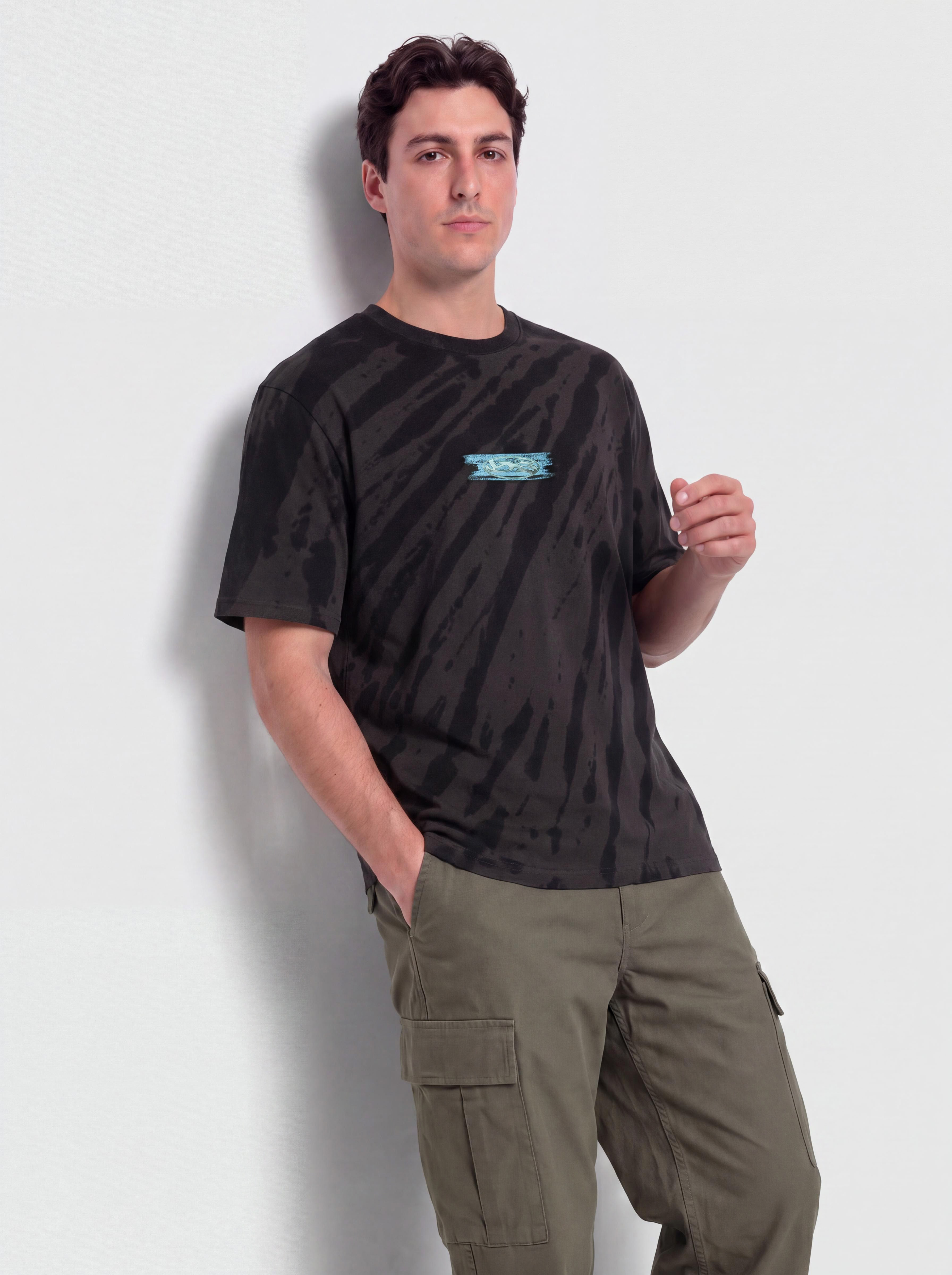 Tricou Yardsale Tiedye Cool Waters (black)
