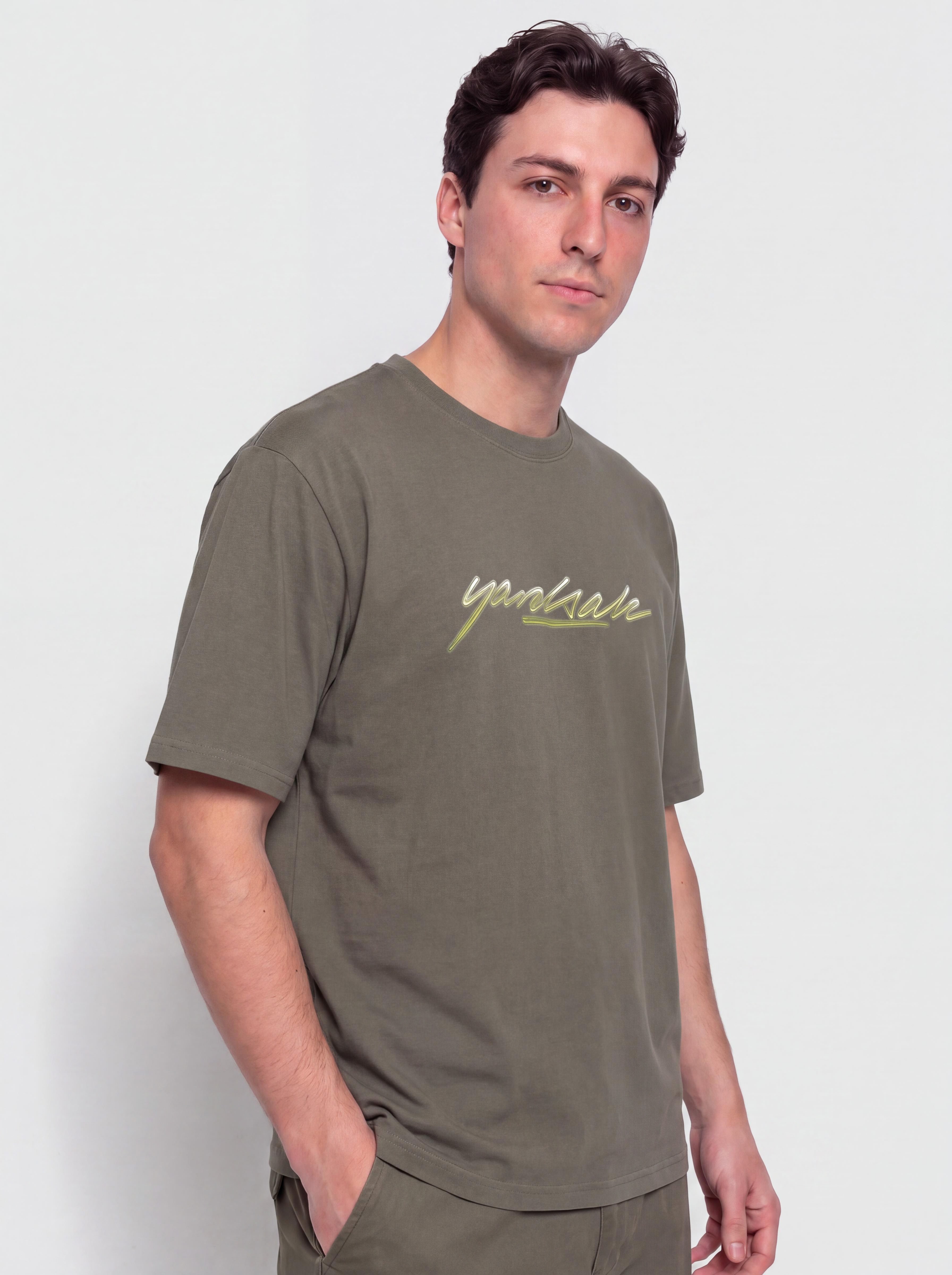 Tricou Yardsale Washed Script (sand)