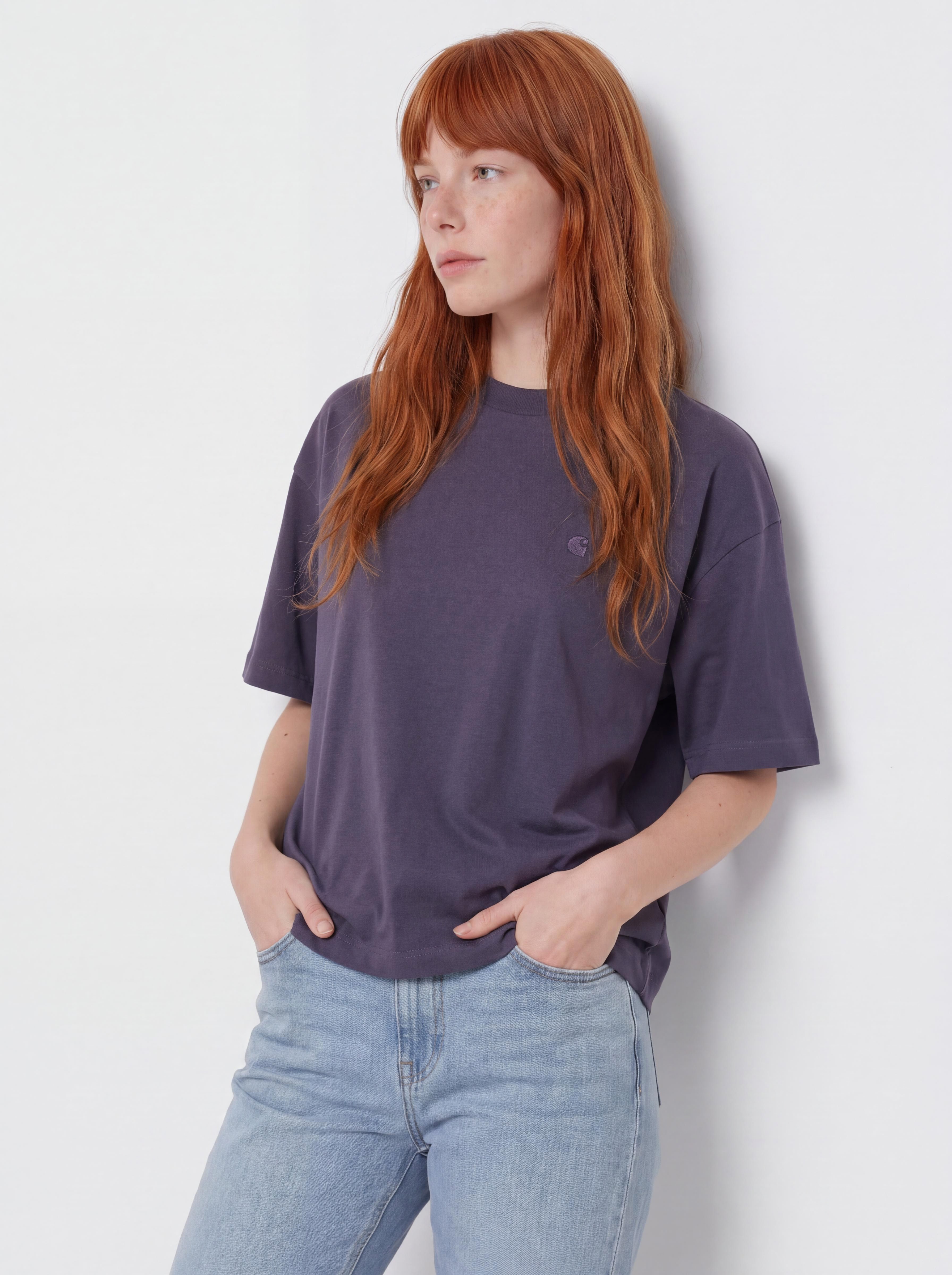 Tricou Carhartt WIP Chester Wmn (shady purple)