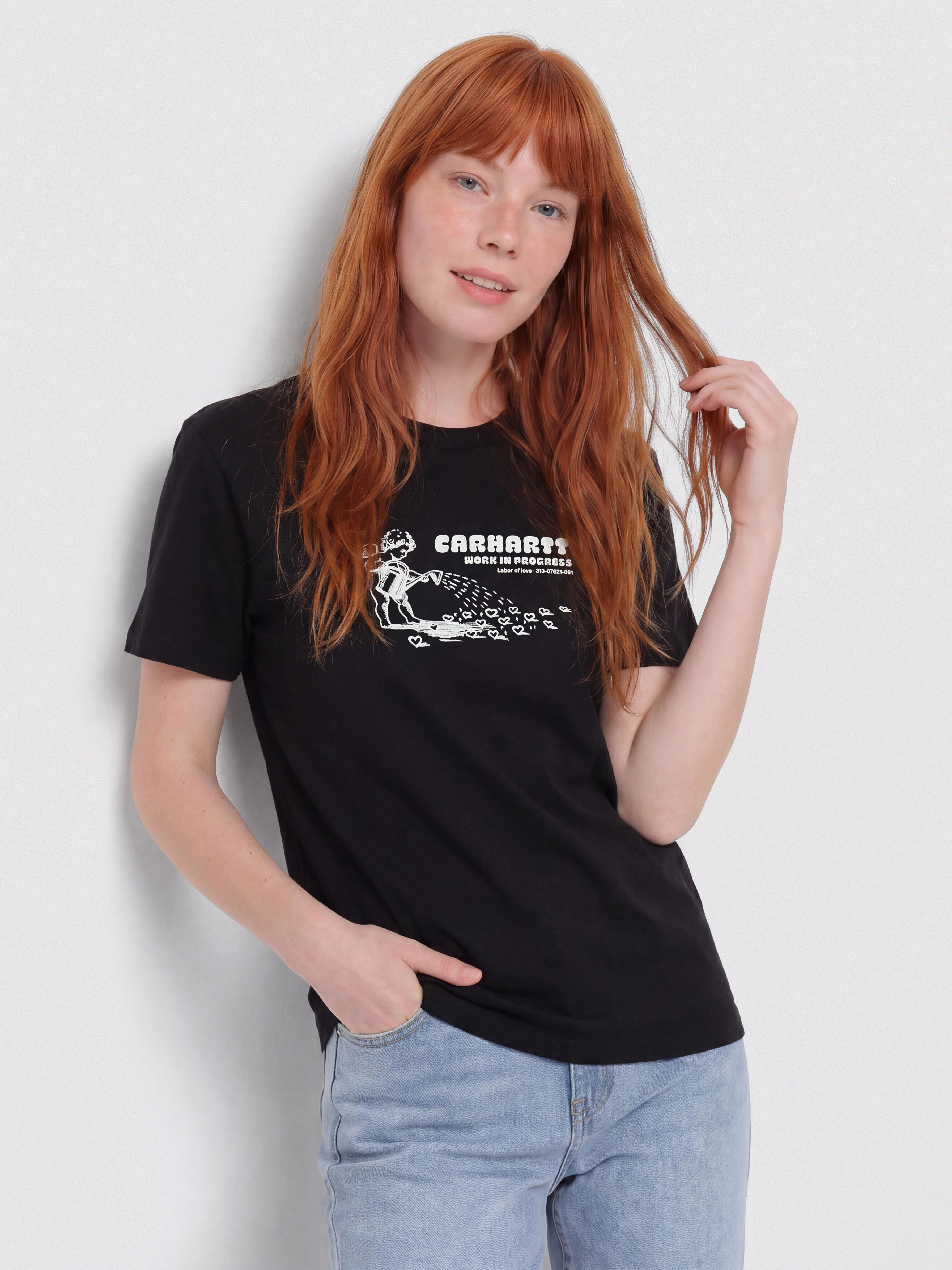 Tricou Carhartt WIP Bumper Sticker Wmn (black)