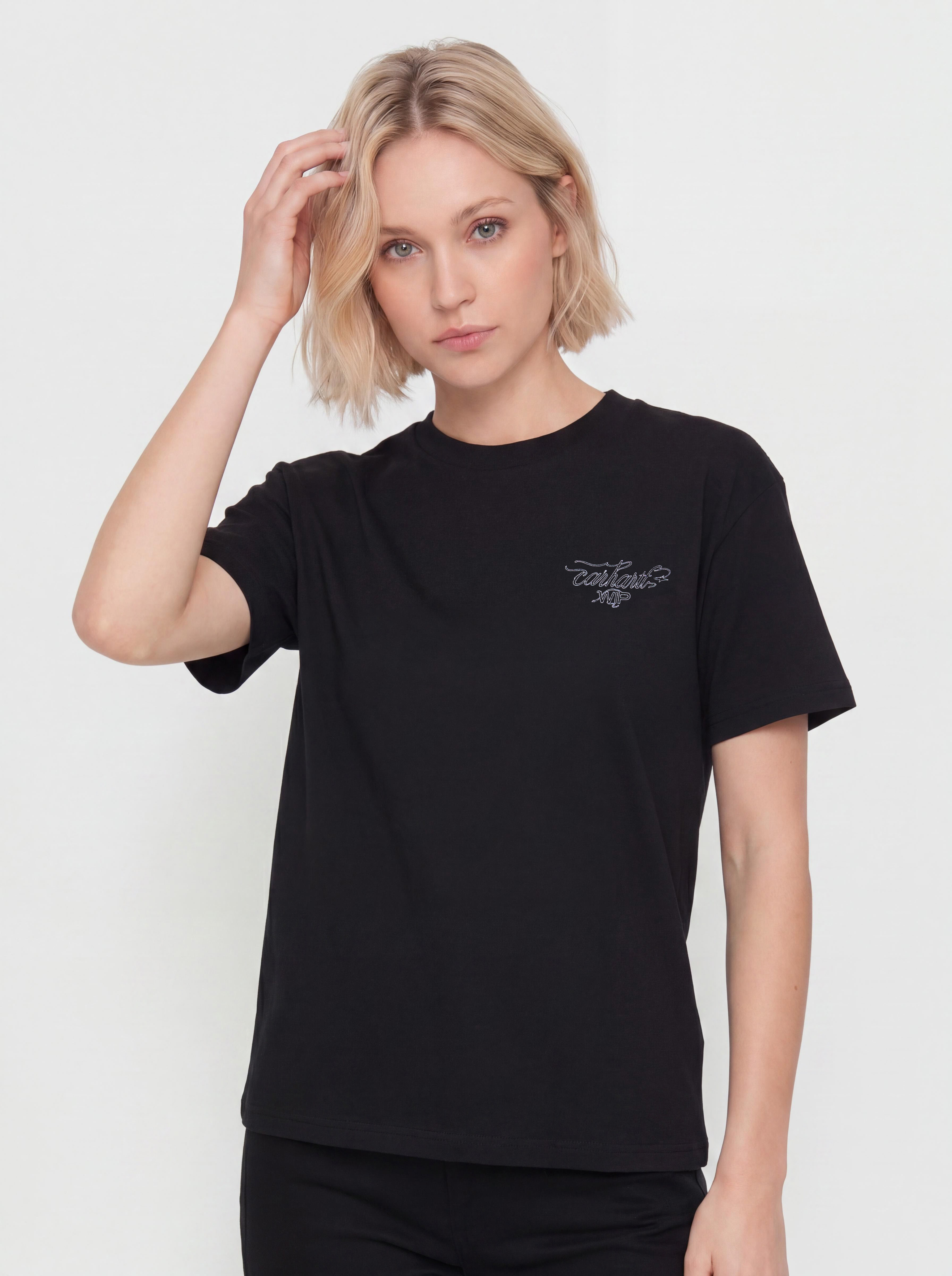 Tricou Carhartt WIP Julia Klenovsky Wmn (black)