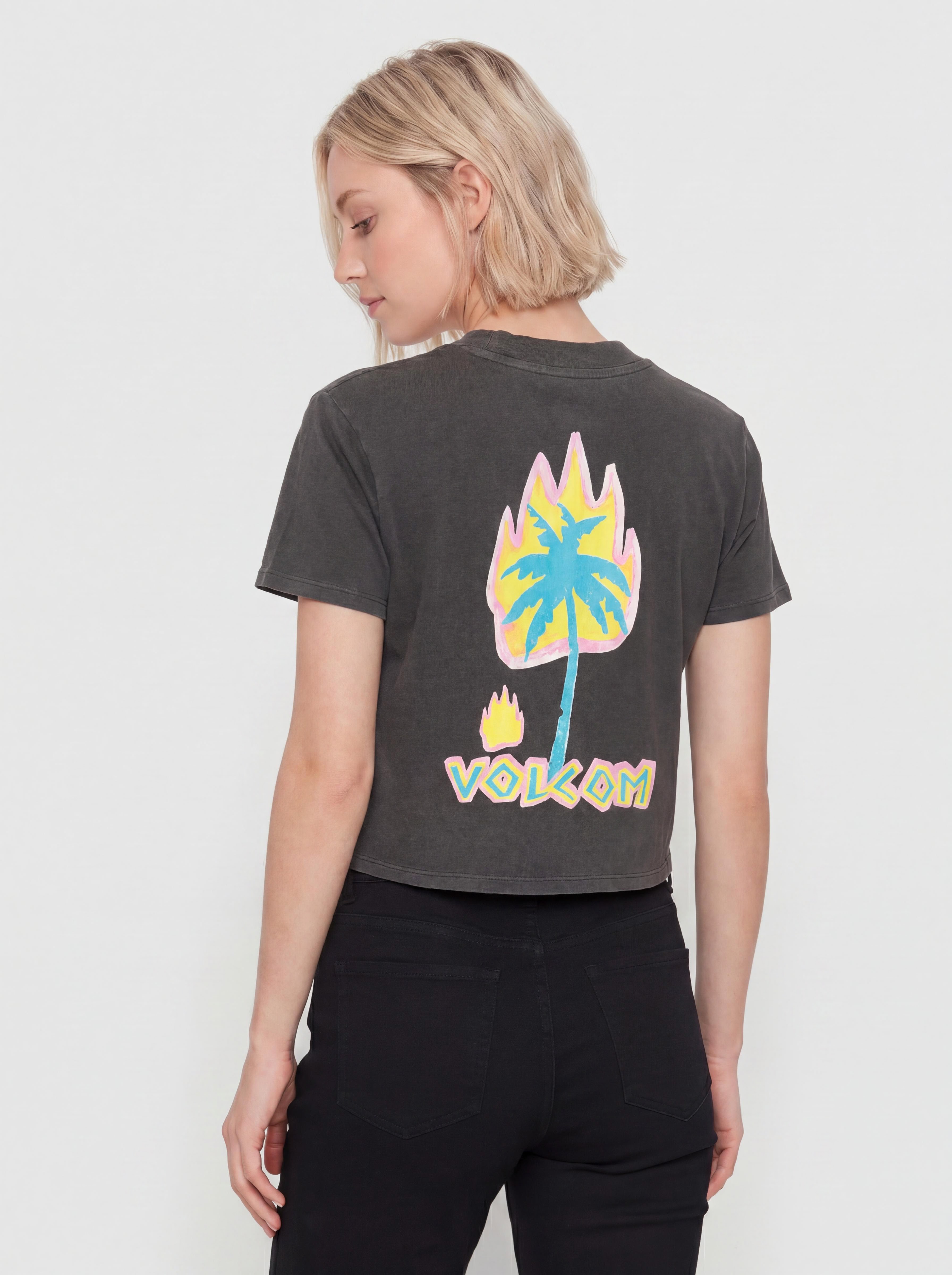 Tricou Volcom Pocket Dial Wmn (vintage black)