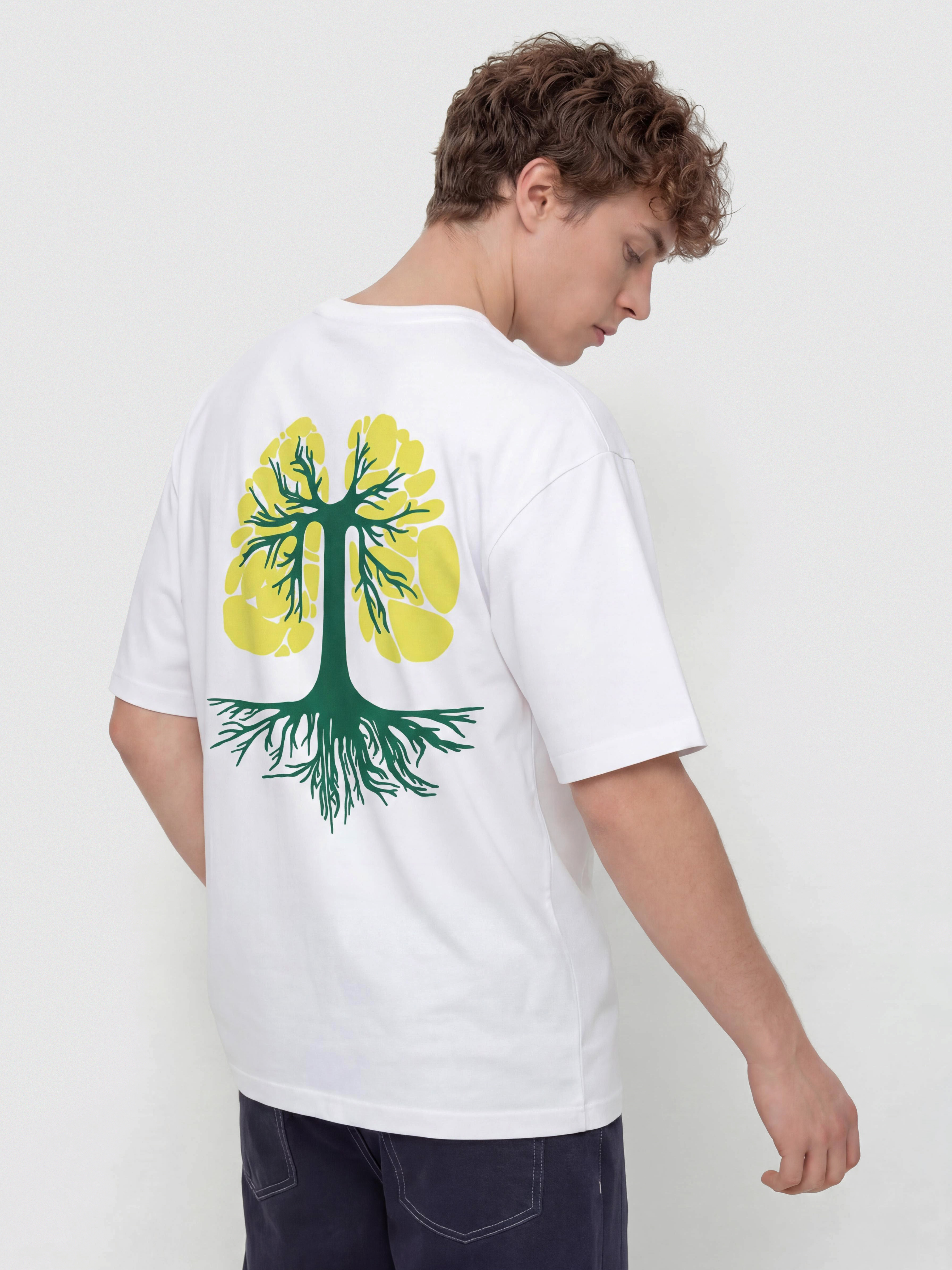 Tricou Patagonia Run Like Roots (white)