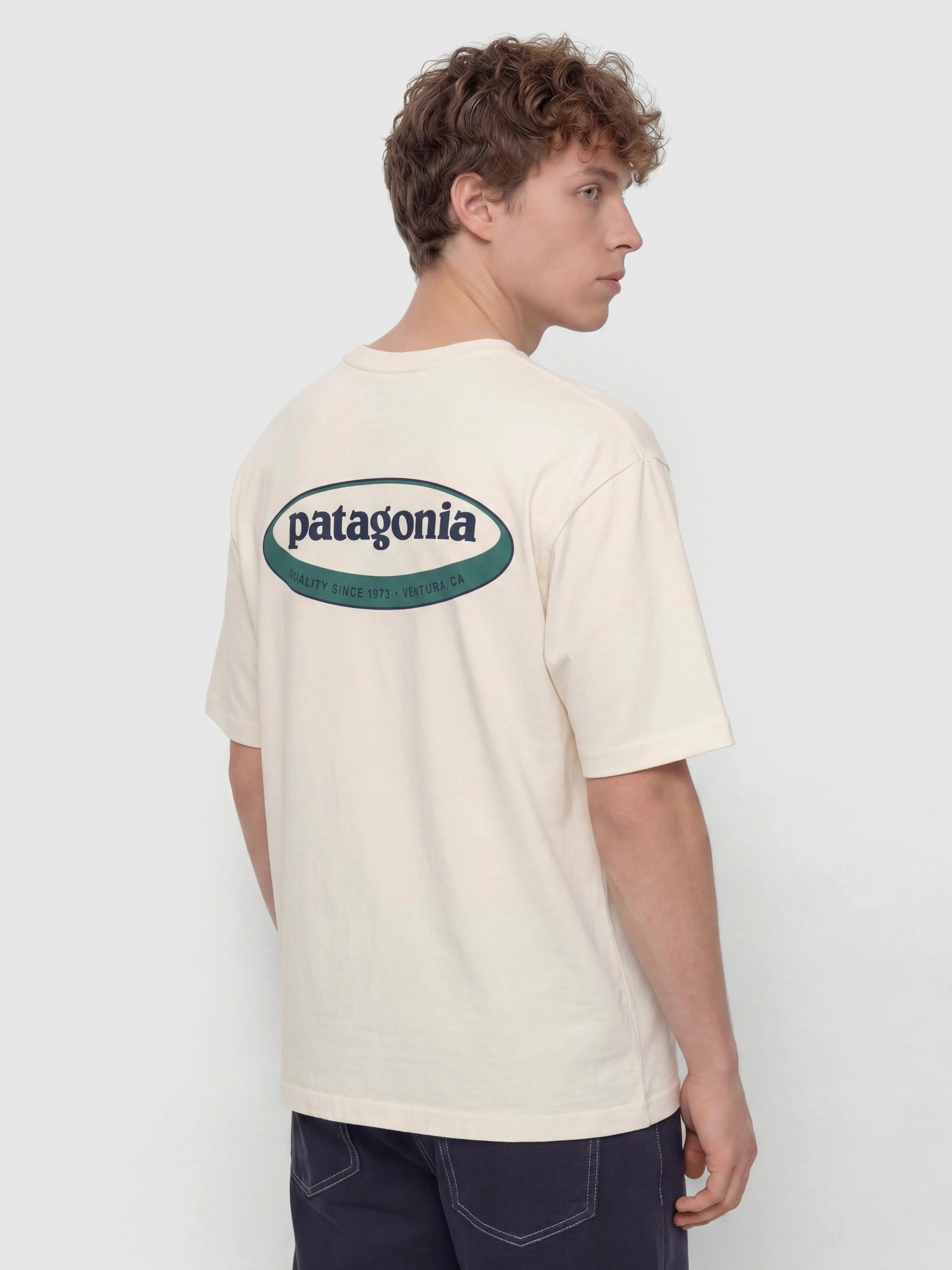 Tricou Patagonia 95 Oval Logo (undyed natural)