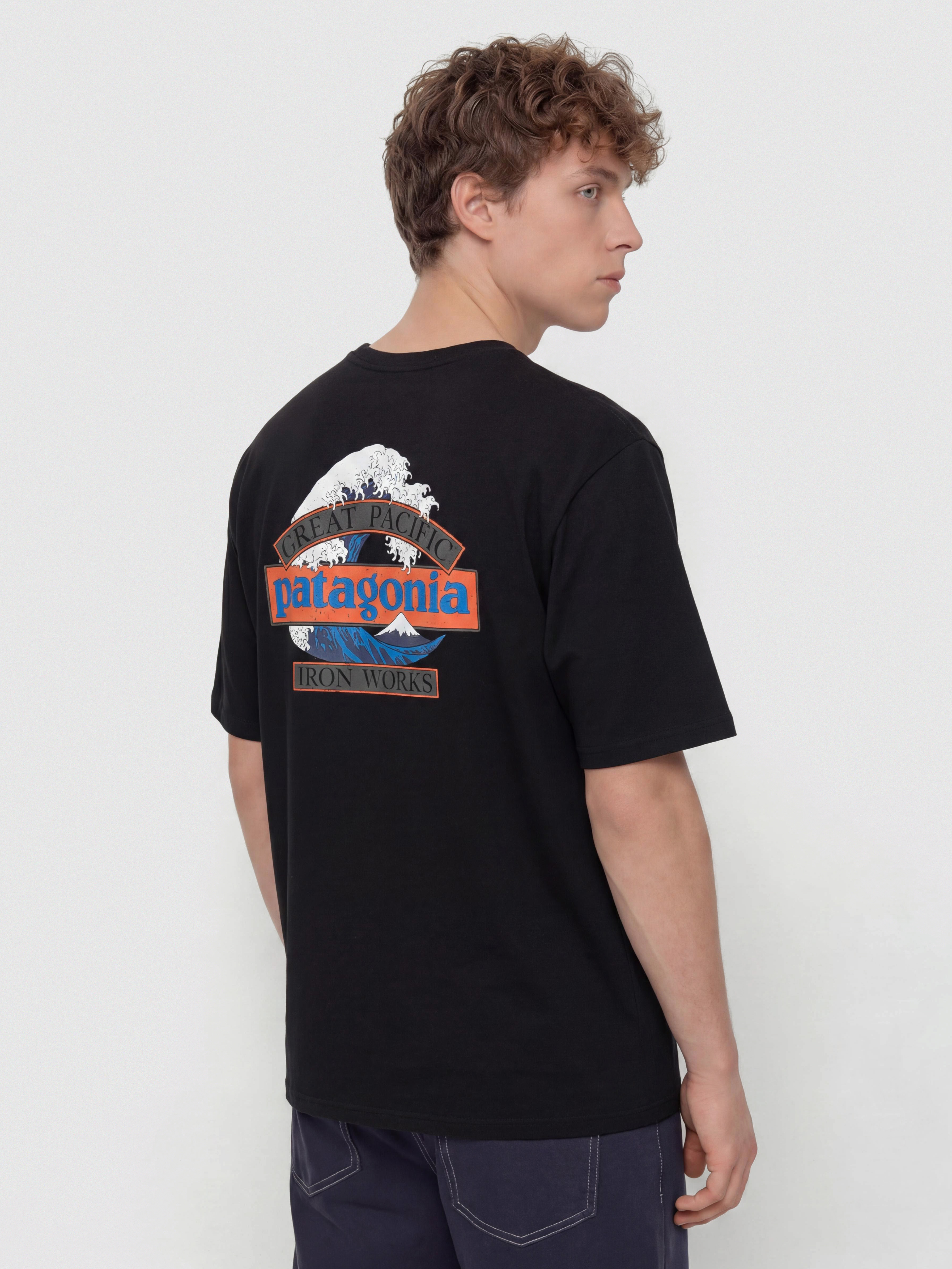 Tricou Patagonia Great Waves (black)
