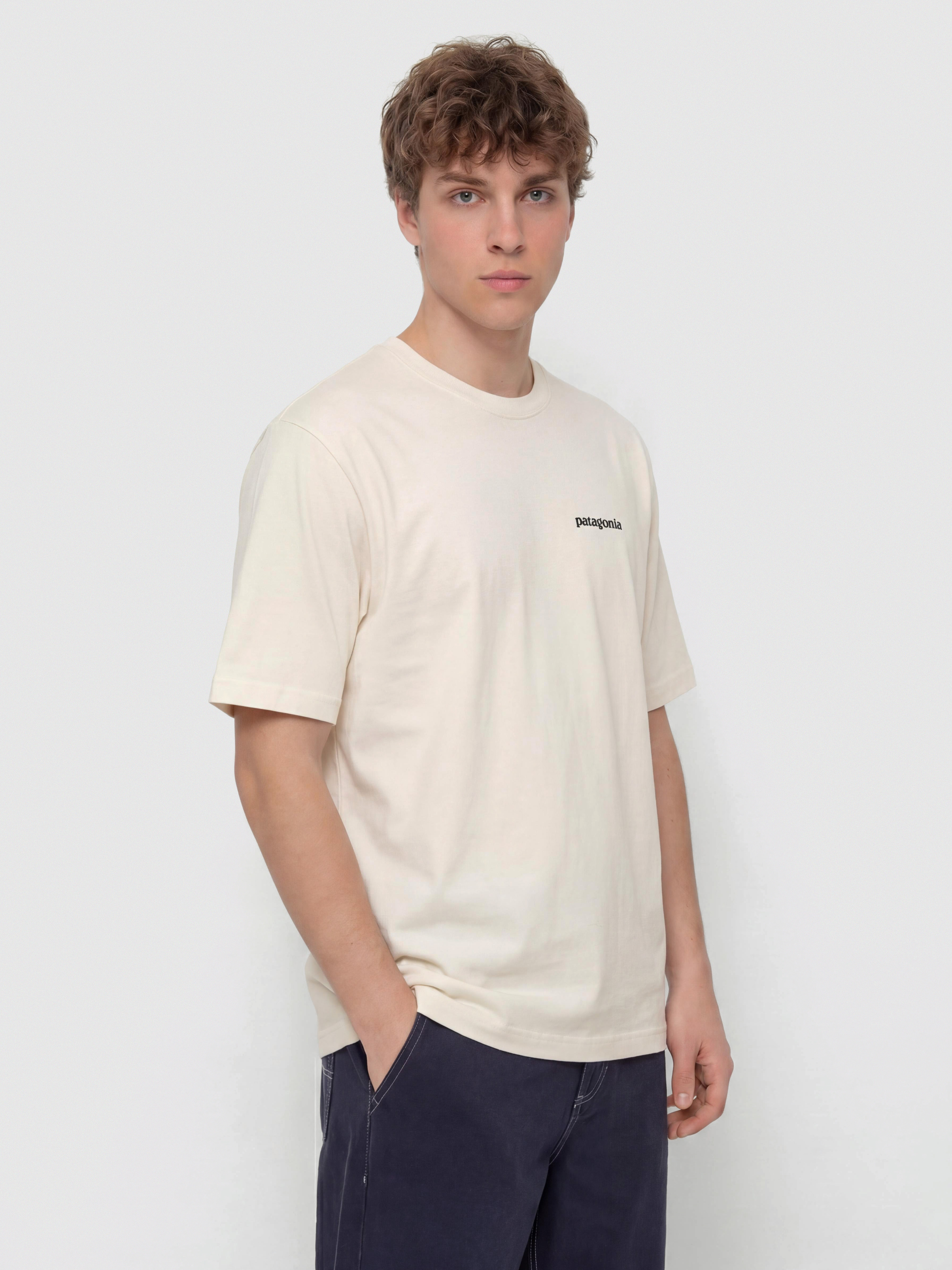 Tricou Patagonia P 6 Logo (undyed natural)