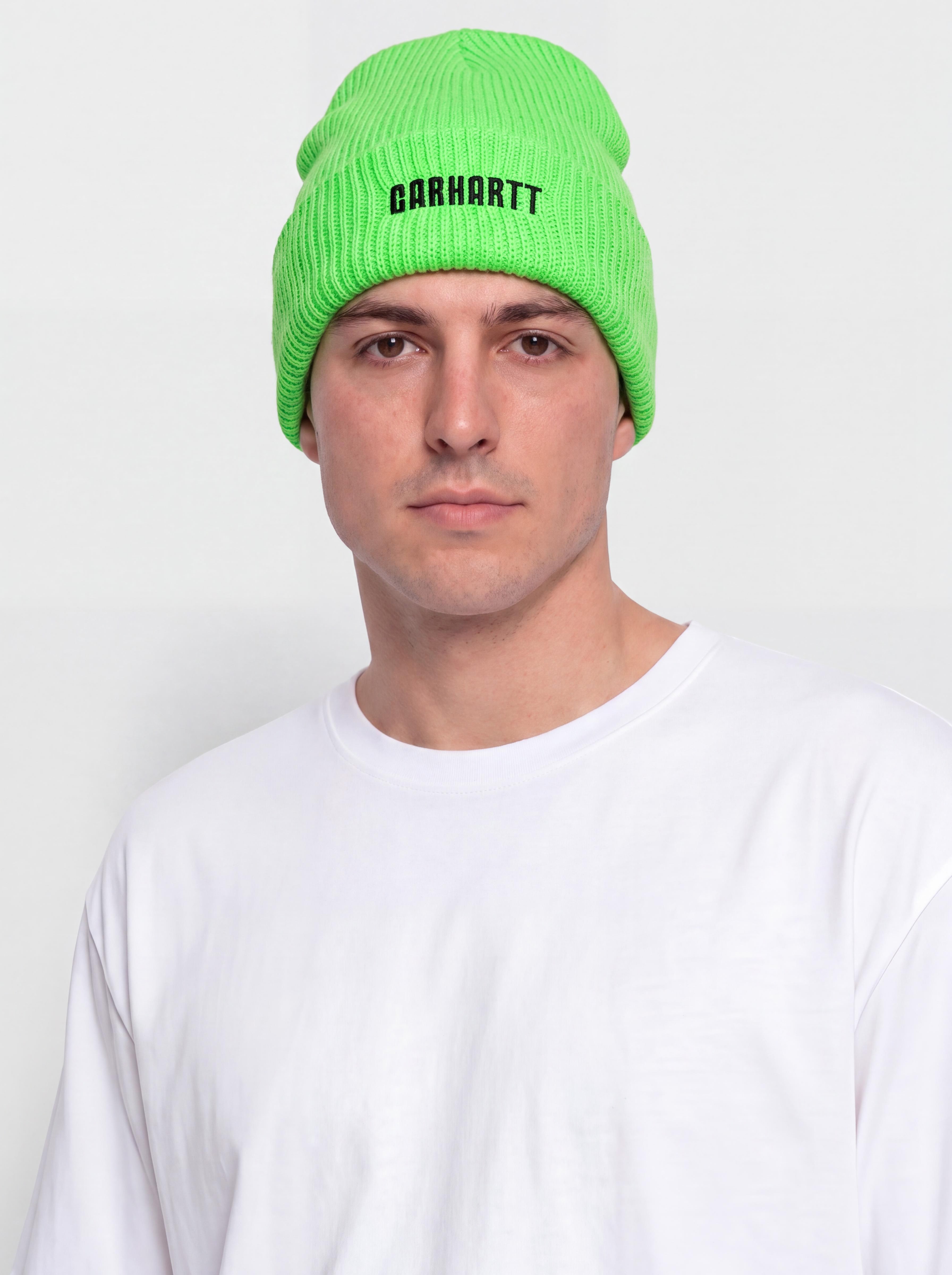 Căciulă Carhartt WIP Industry (lumo green/black)