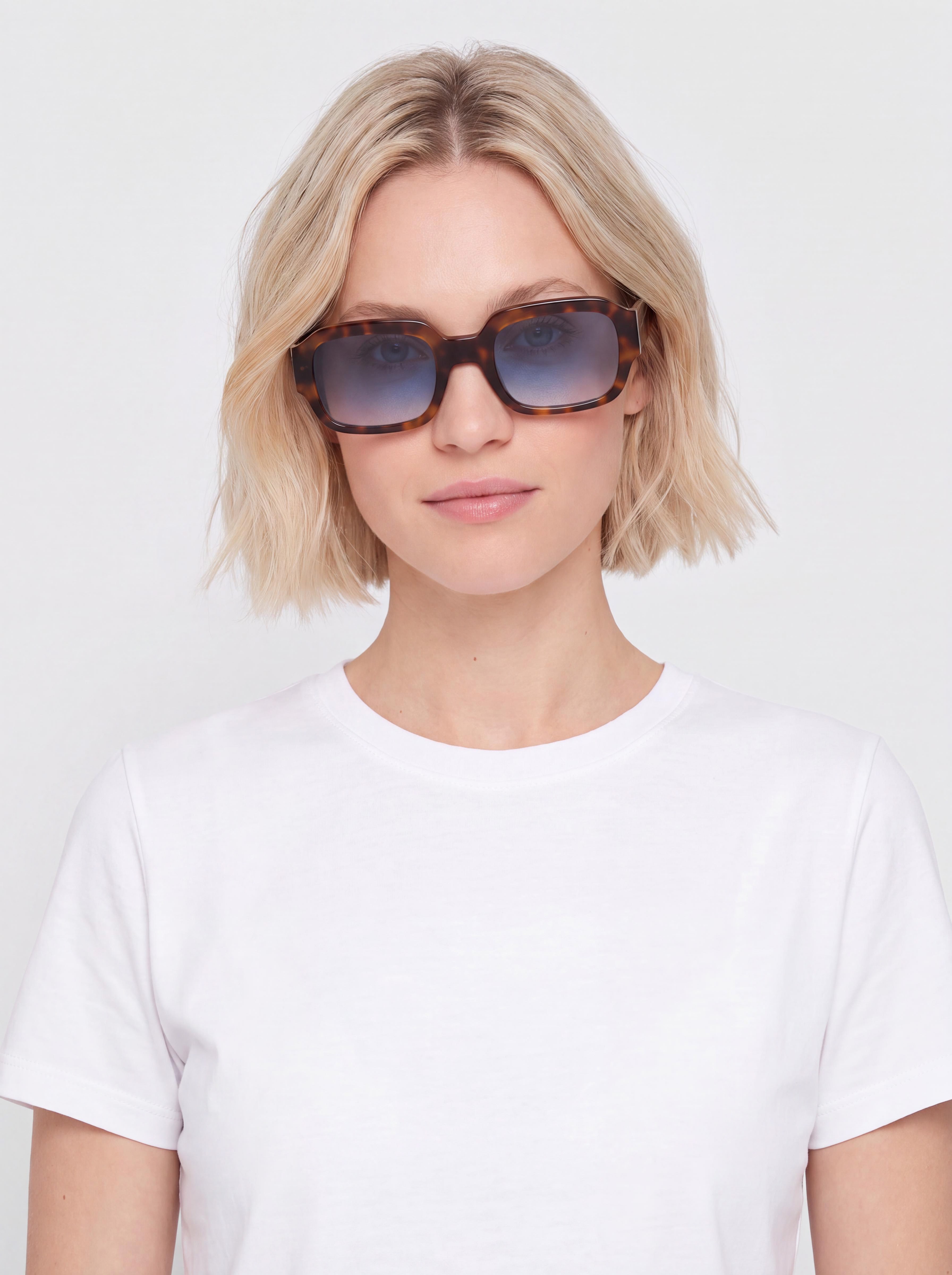 Ochelari de soare MessyWeekend Downey (tortoise/blue)