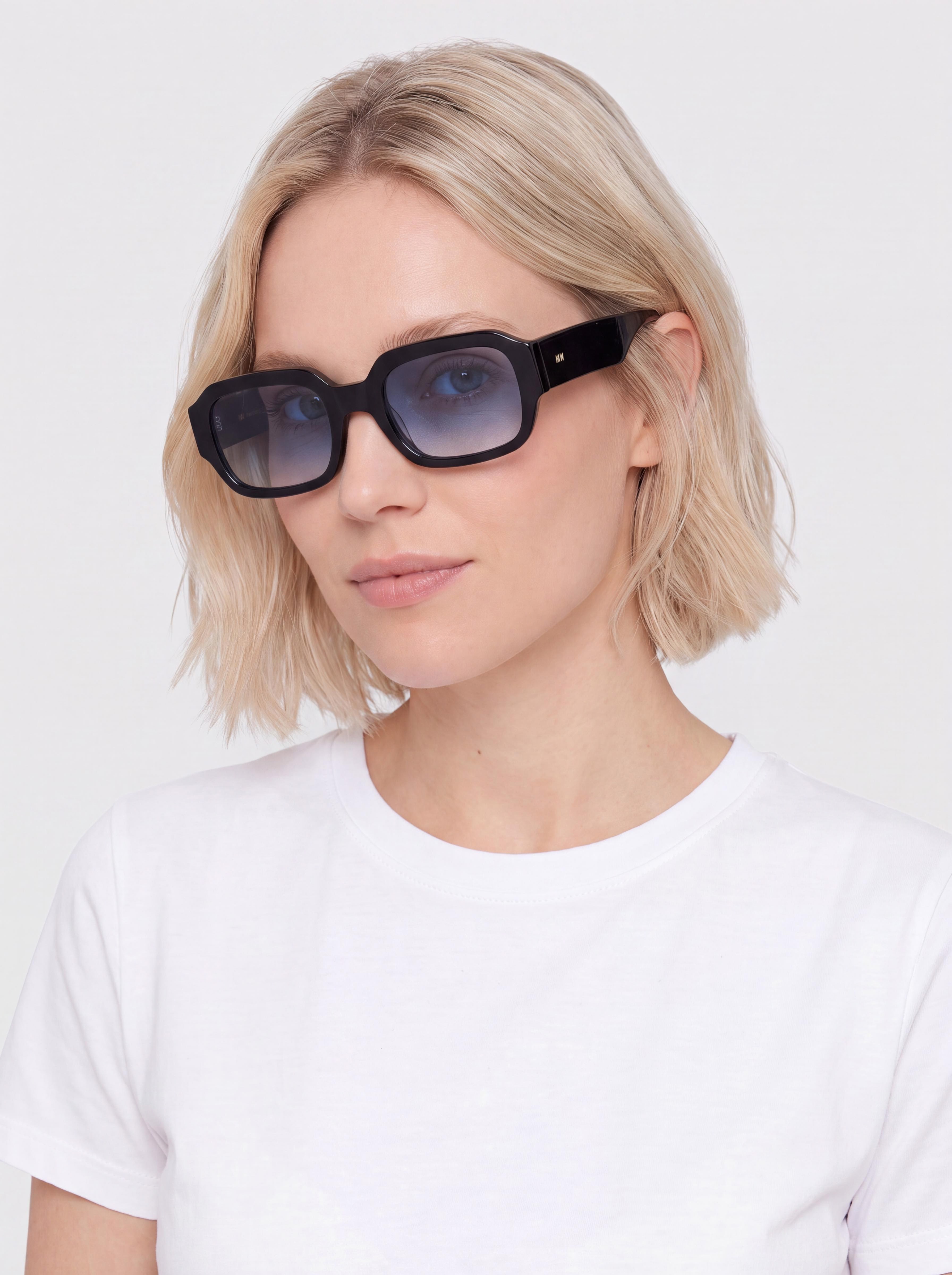 Ochelari de soare MessyWeekend Downey (black/gradient blue)