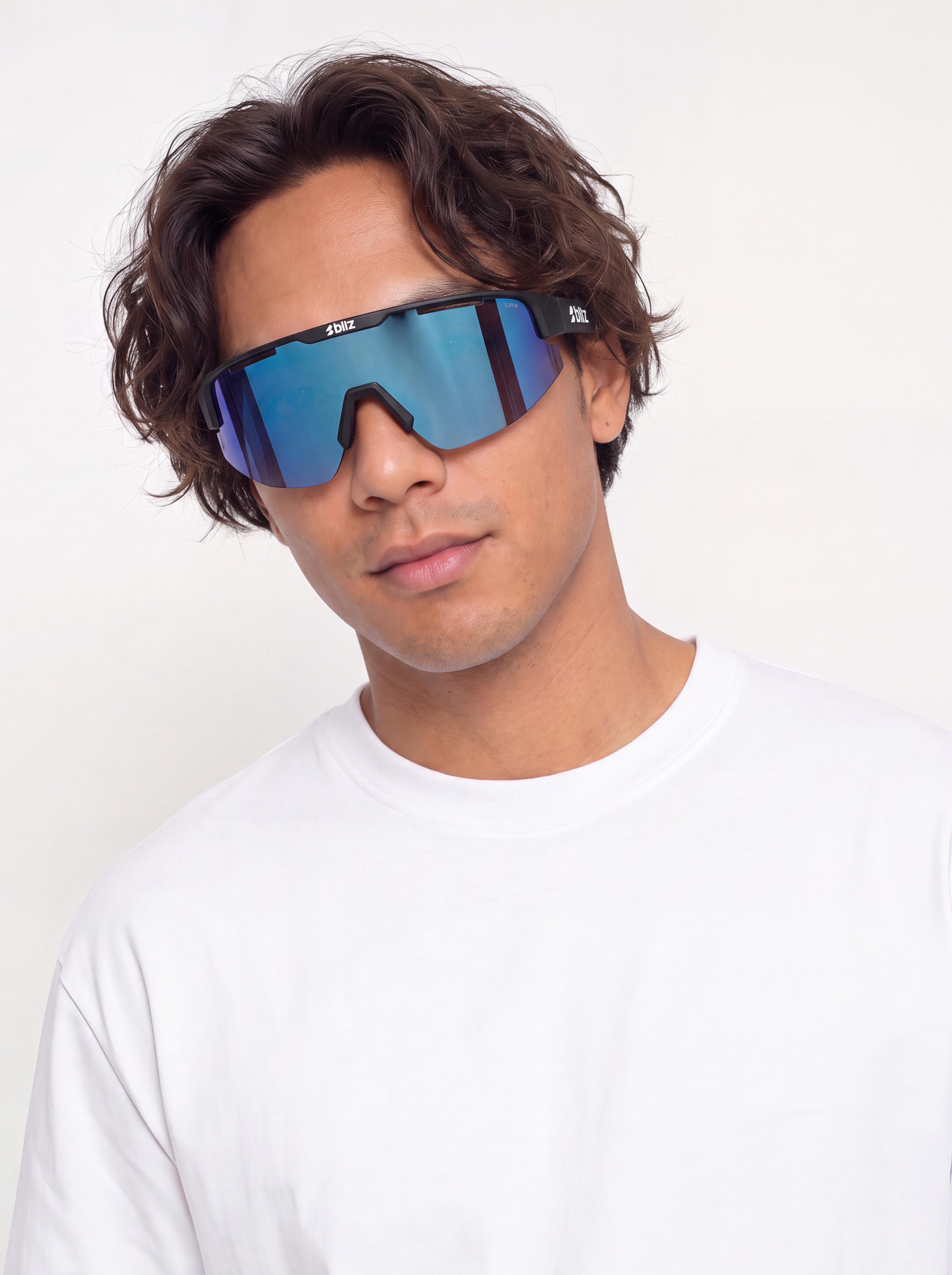 Ochelari de soare Bliz Matrix (matte black/smoke w blue multi)