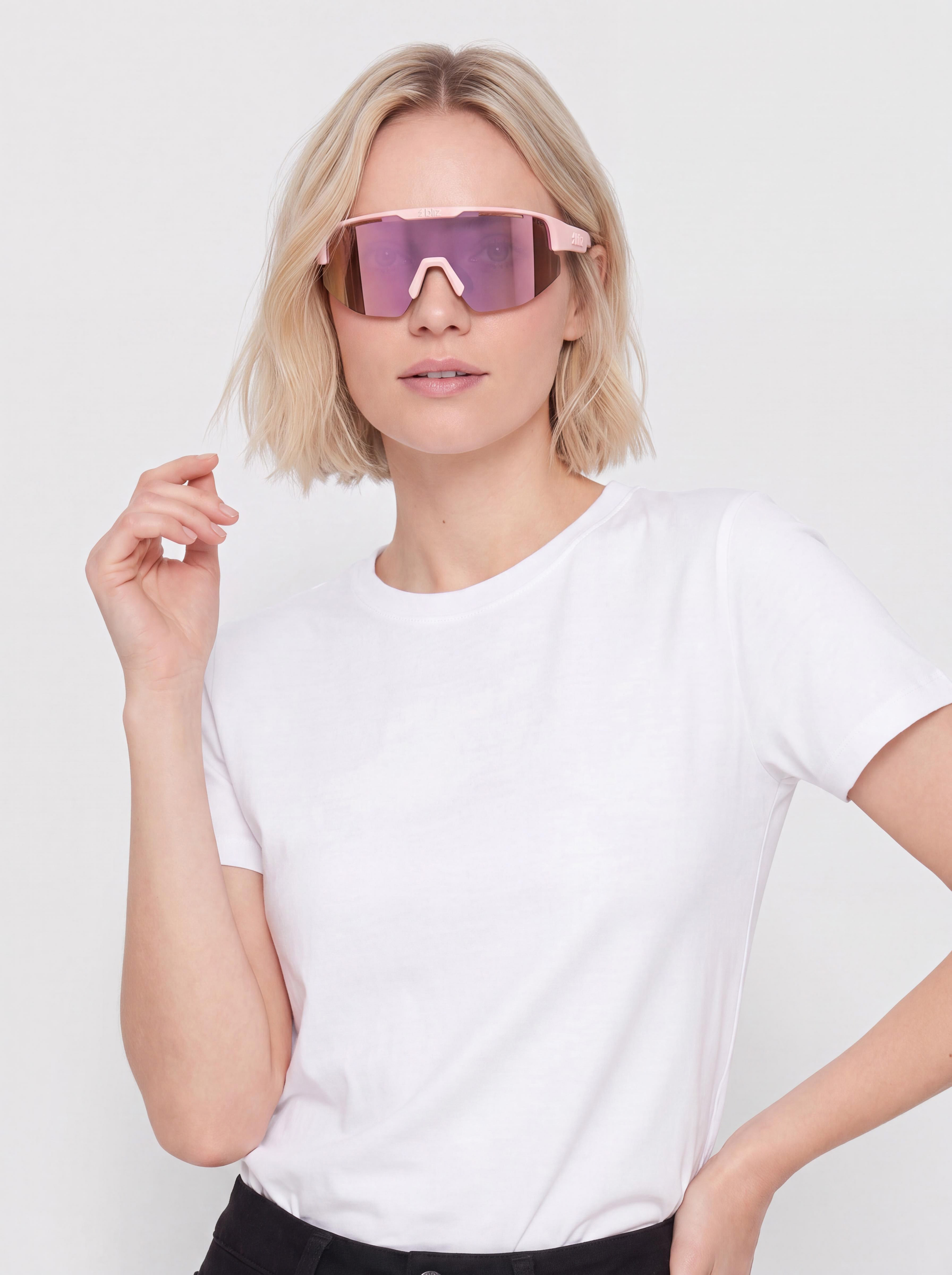Ochelari de soare Bliz Matrix Small (matt powder pink/brown w rosé multi)