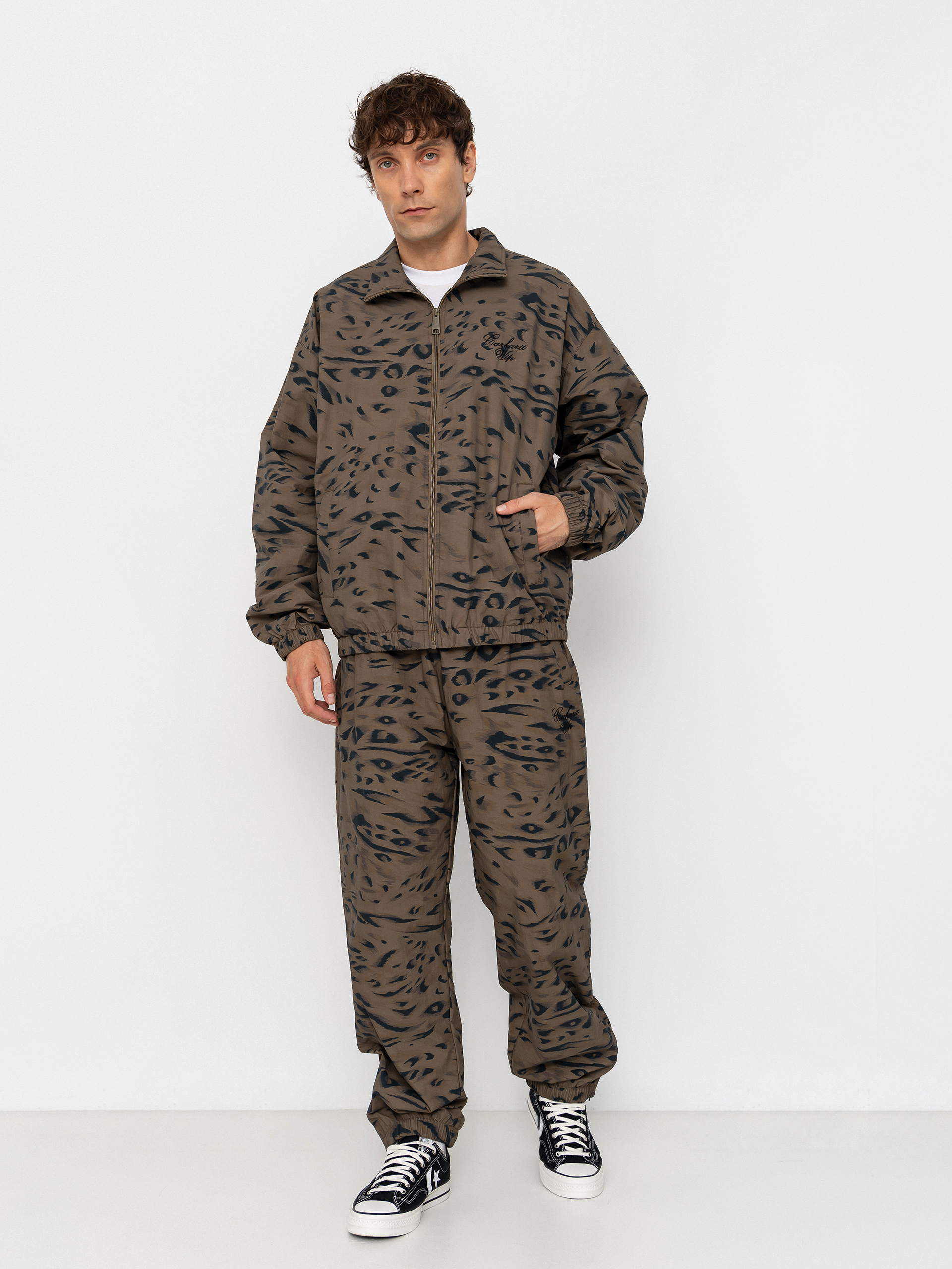 Geacă Carhartt WIP Travon (duck feather print cypress/black)