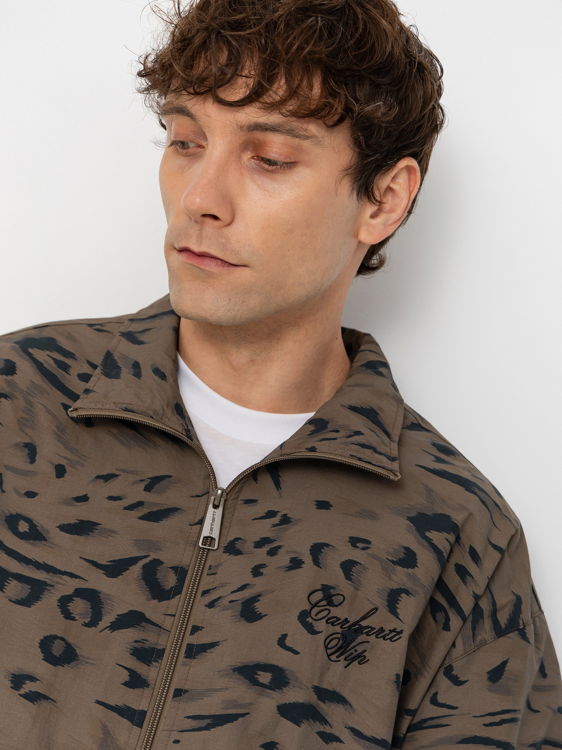 Geacă Carhartt WIP Travon (duck feather print cypress/black)